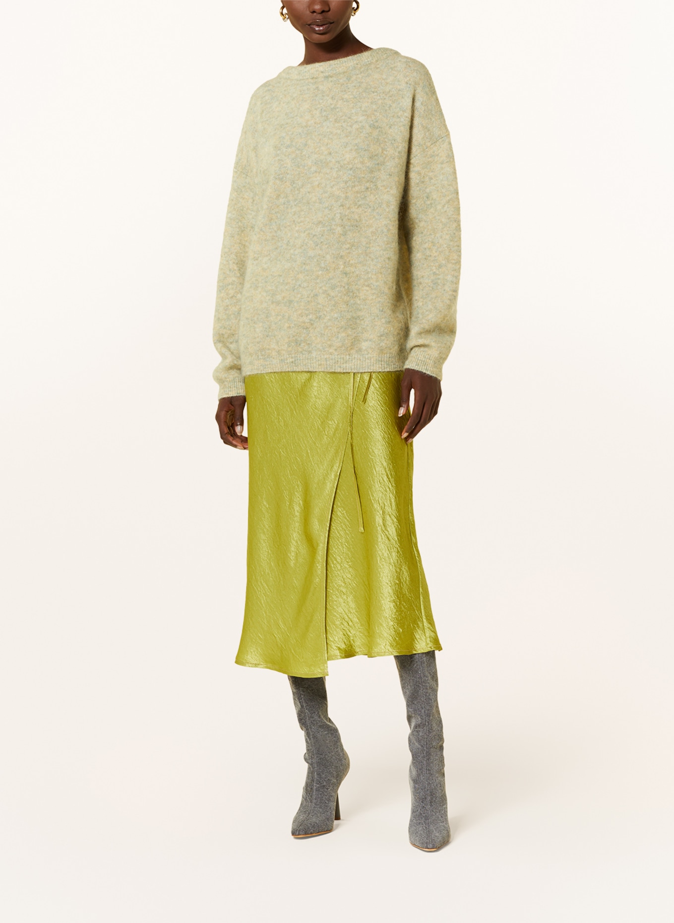 Acne Studios Sweater with mohair , Color: LIGHT GREEN (Image 2)