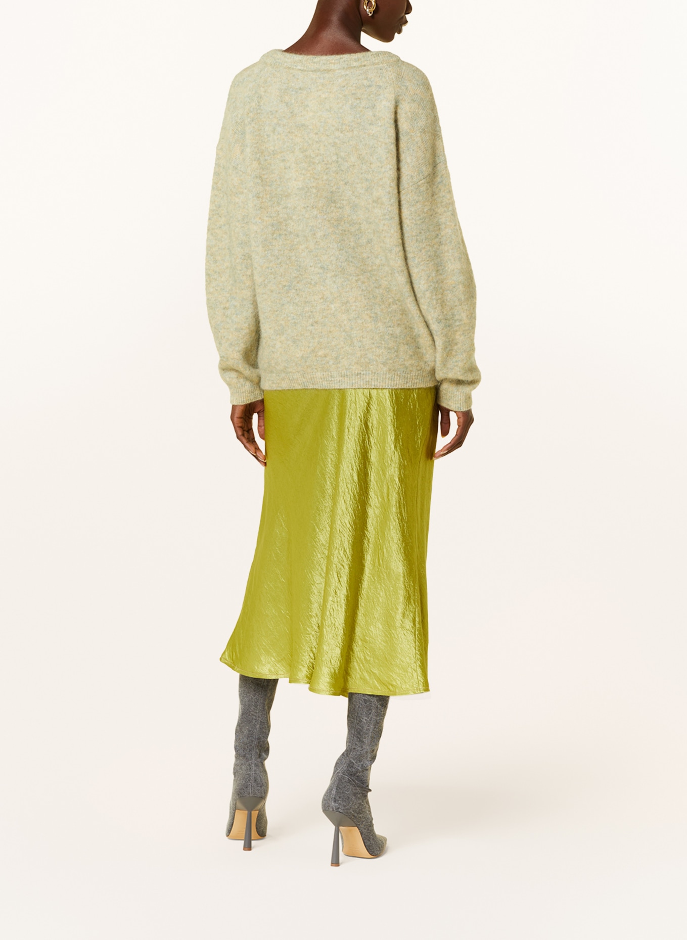 Acne Studios Sweater with mohair , Color: LIGHT GREEN (Image 3)