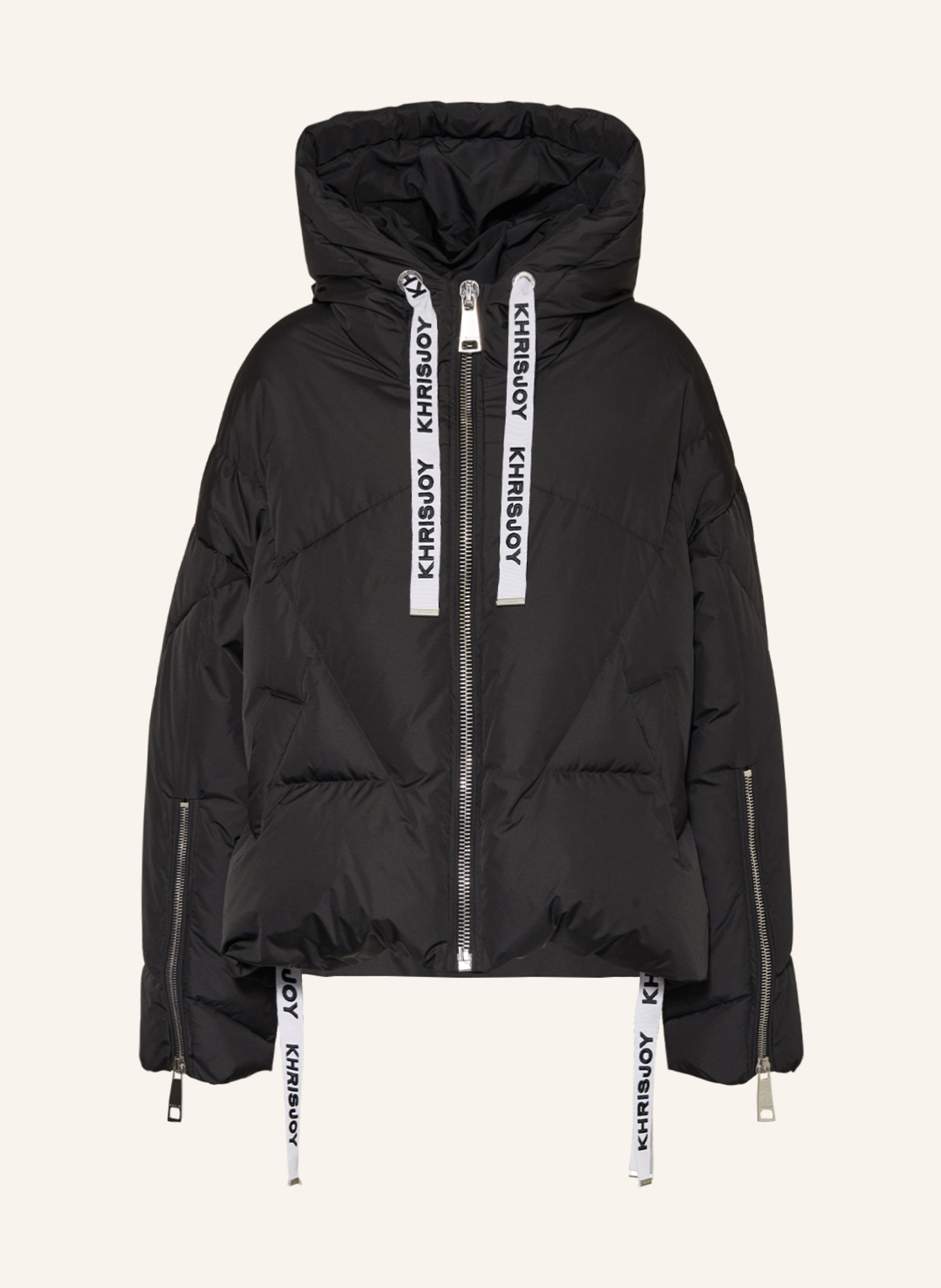 KHRISJOY Oversized down jacket KHRIS ICONIC, Color: BLACK (Image 1)