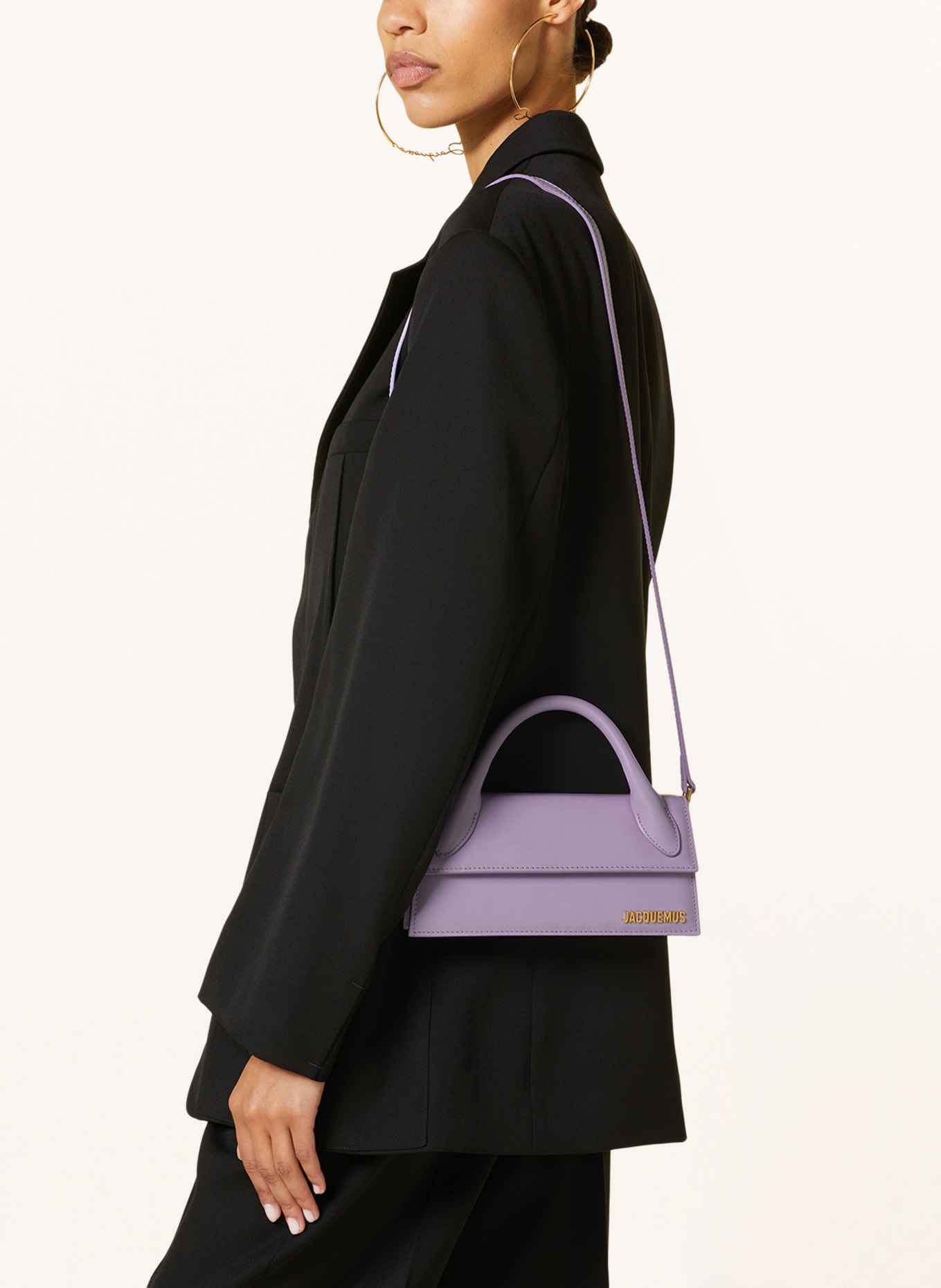 JACQUEMUS Handbag LE CHIQUITO LONG , Color: LIGHT PURPLE (Image 4)