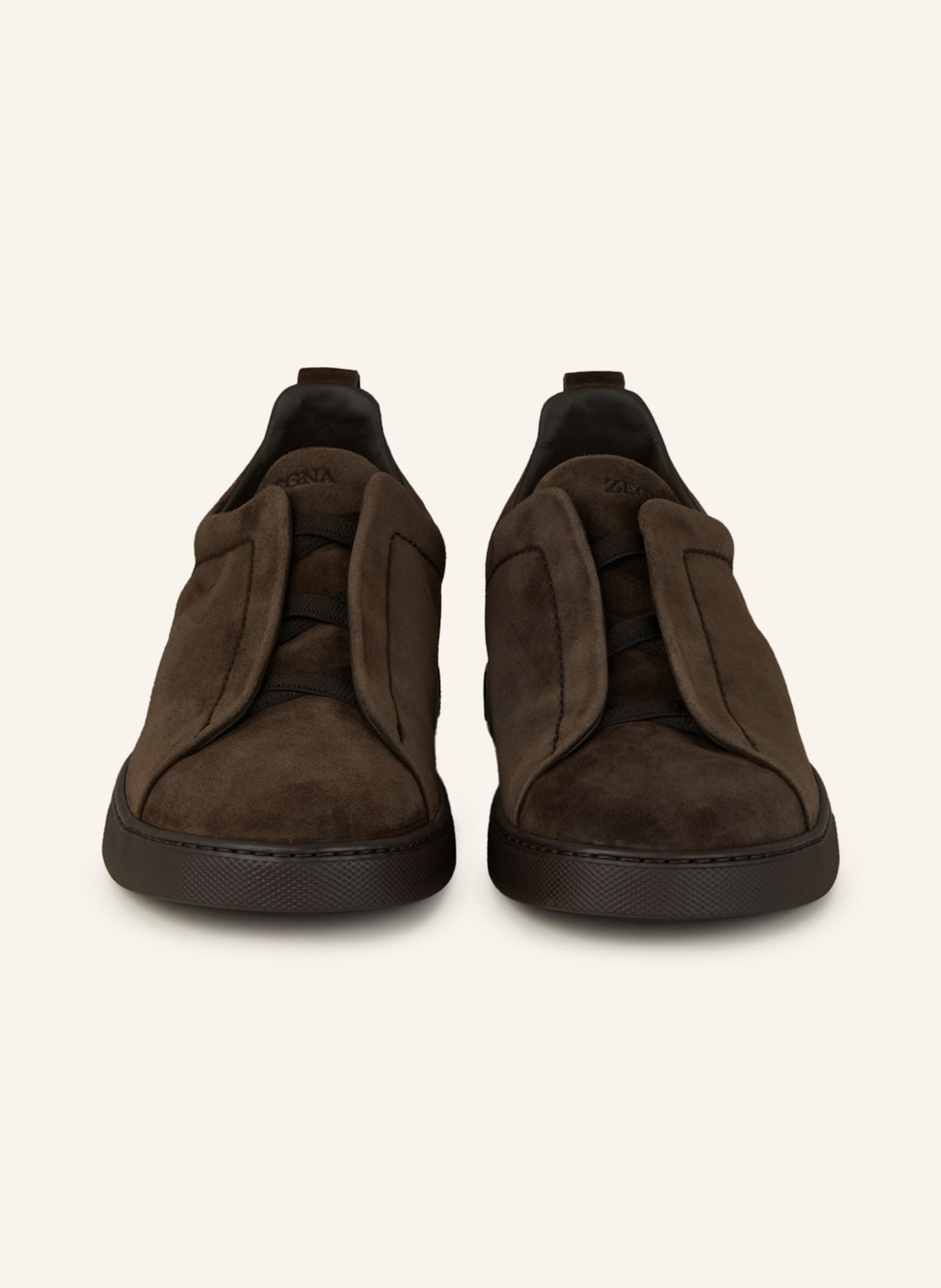 ZEGNA Sneakersy: CIEMNOBRĄZOWY