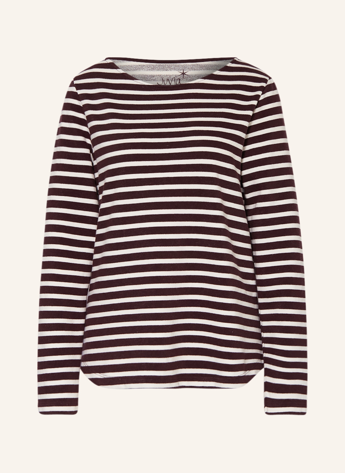 Juvia Sweatshirt , Color: DARK BROWN/ WHITE (Image 1)
