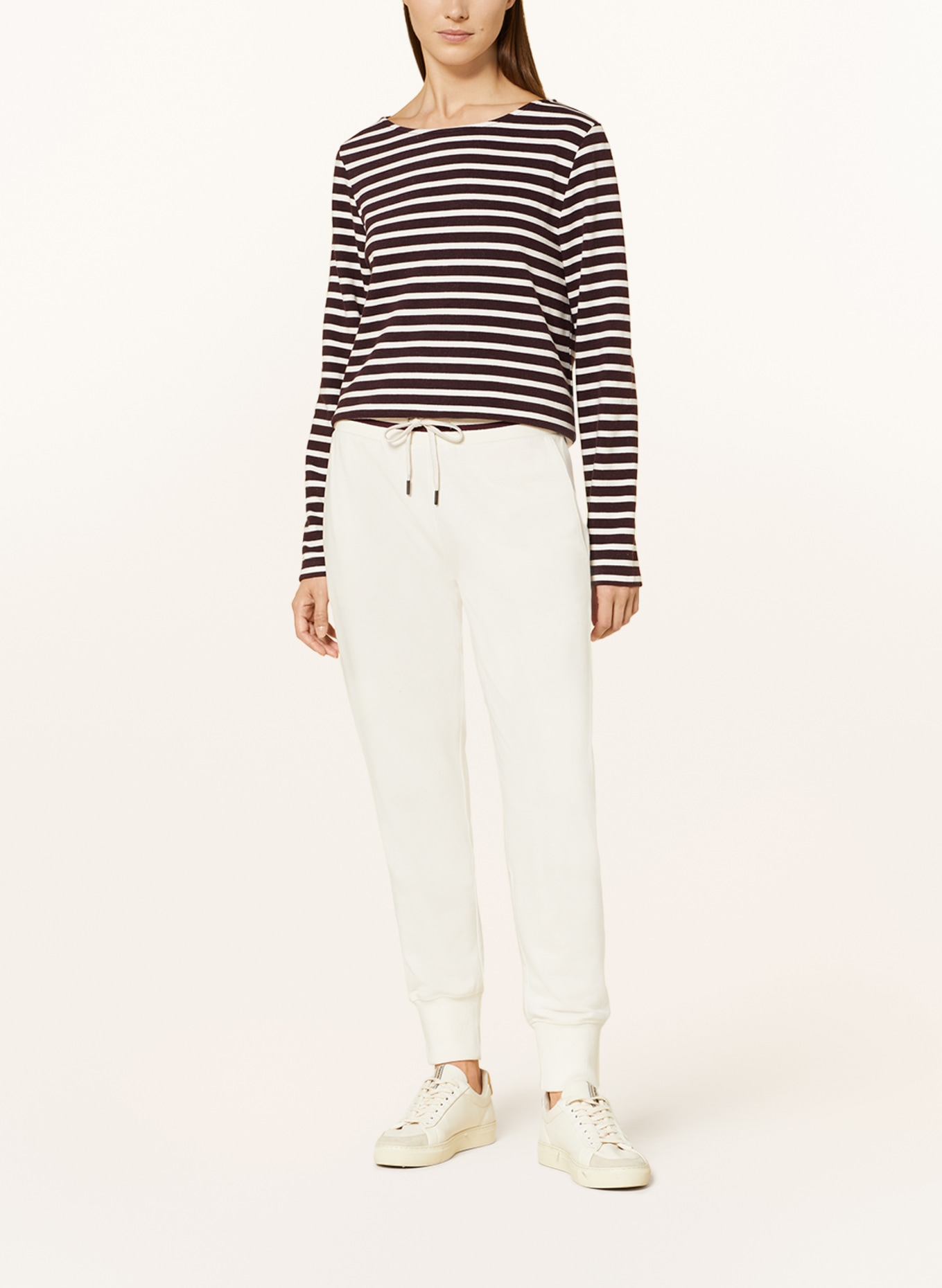 Juvia Sweatshirt , Color: DARK BROWN/ WHITE (Image 2)