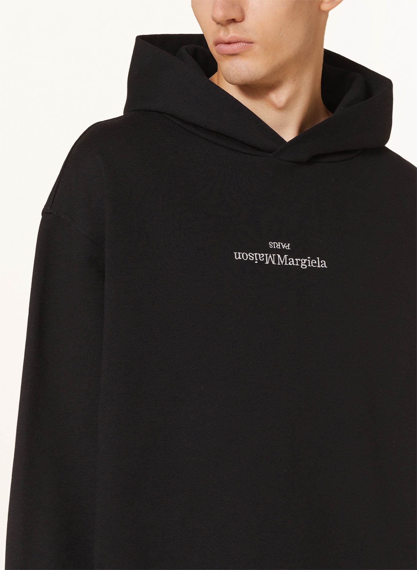 Maison Margiela Oversized hoodie UPSIDE DOWN, Color: BLACK (Image 5)
