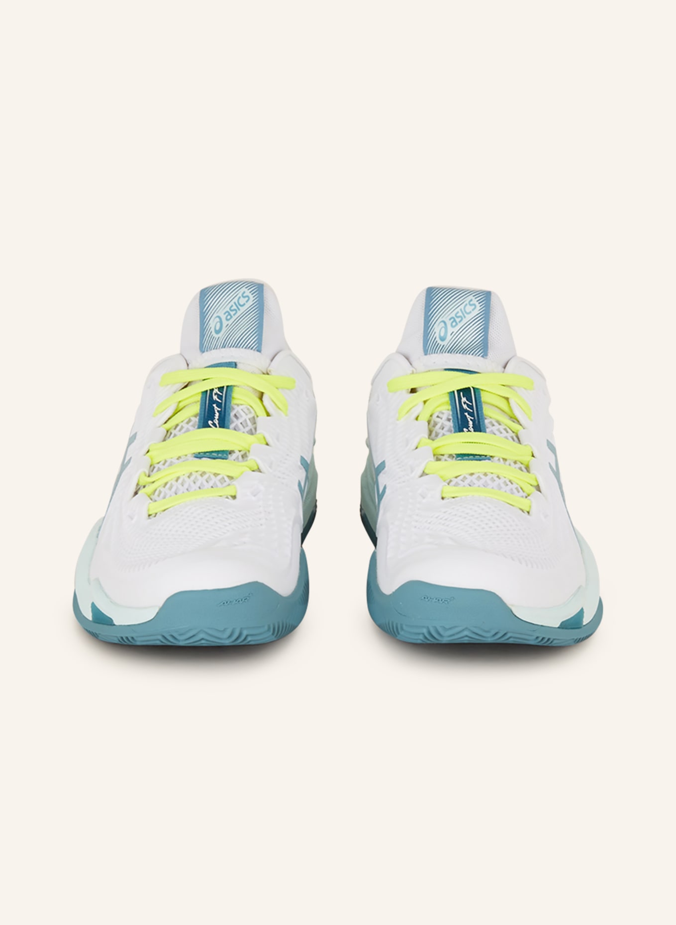 ASICS Tennis shoes COURT FF 3 CLAY, Color: WHITE/ TURQUOISE (Image 3)