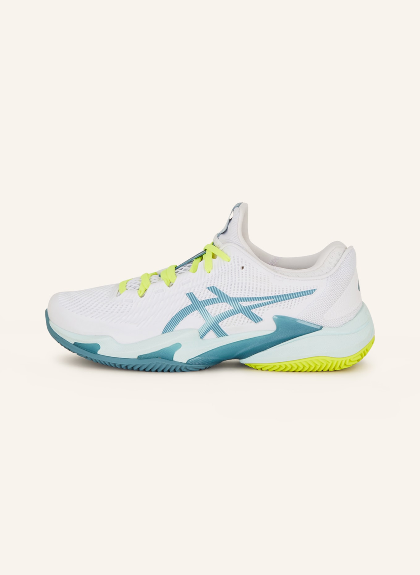 ASICS Tennis shoes COURT FF 3 CLAY, Color: WHITE/ TURQUOISE (Image 4)