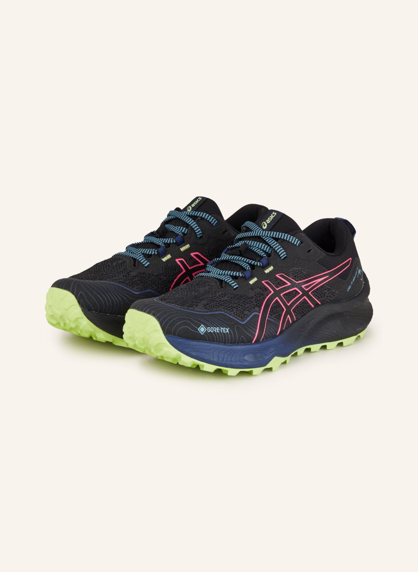 ASICS Trail running shoes GEL-TRABUCO™ 11 GTX, Color: DARK BLUE/ PINK (Image 1)