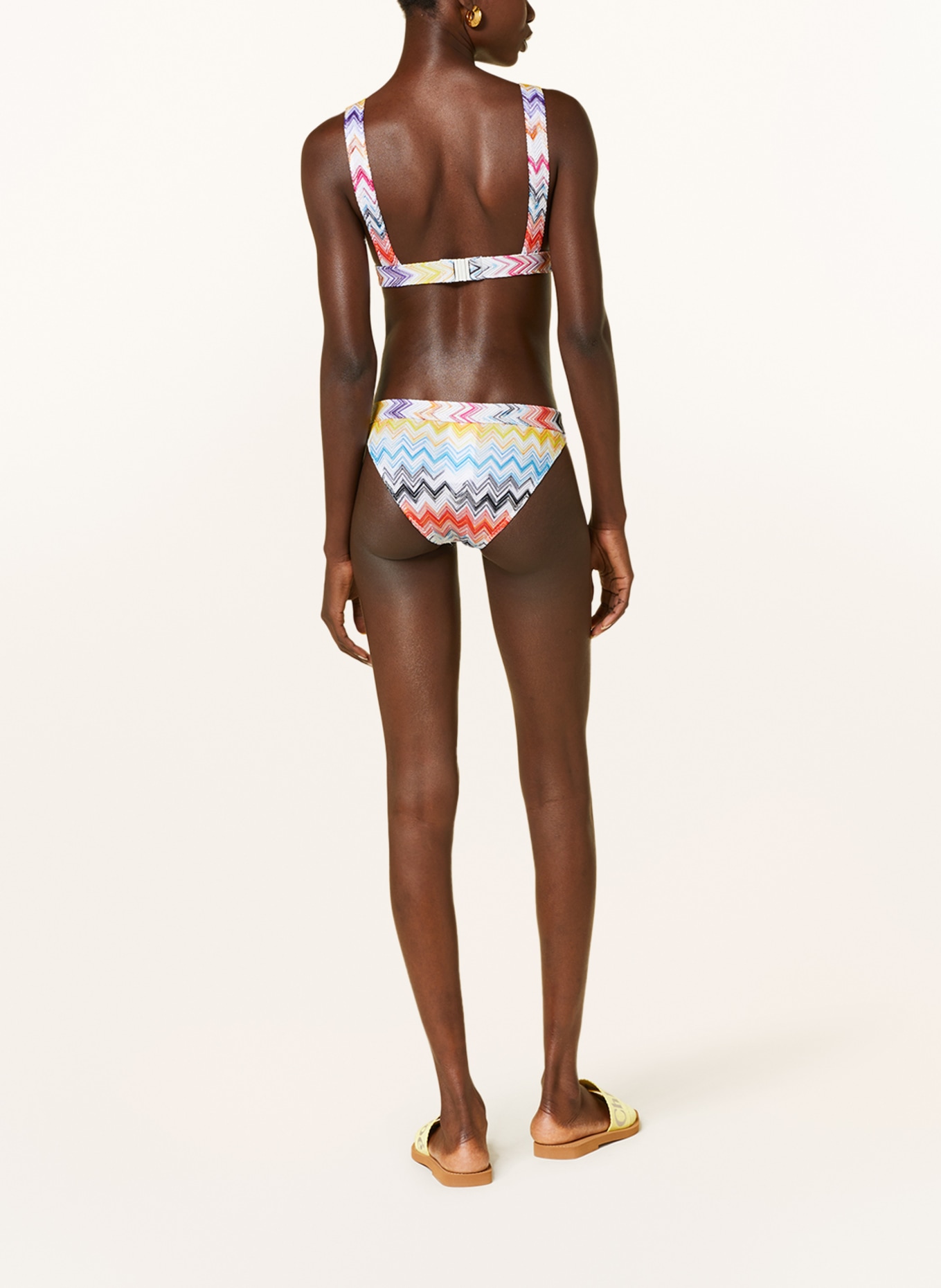 MISSONI Bralette bikini, Color: WHITE/ TURQUOISE/ ORANGE (Image 3)