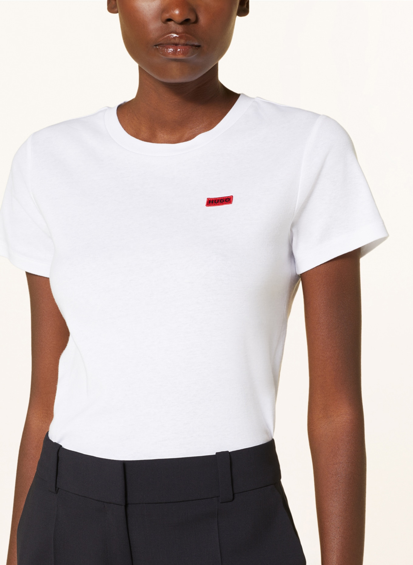 HUGO T-shirt CLASSIC TEE, Color: WHITE (Image 4)