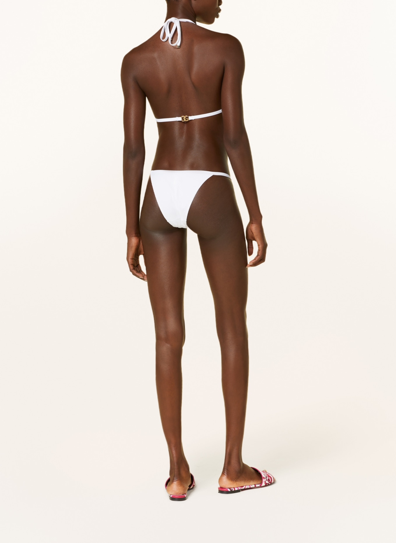DOLCE & GABBANA Triangle bikini , Color: WHITE (Image 3)