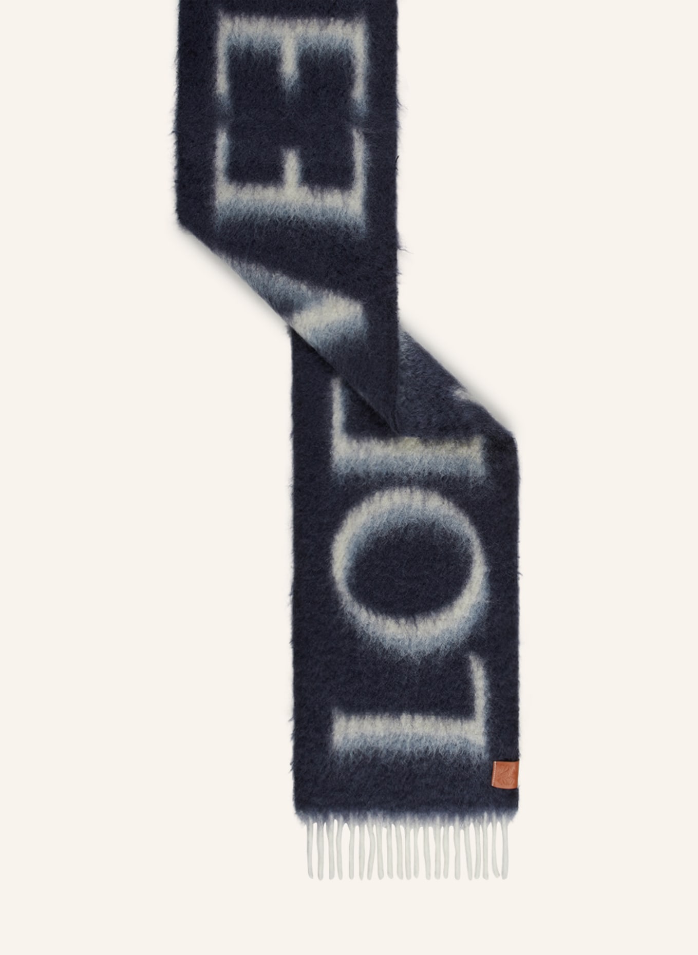 LOEWE Schal , Farbe: DUNKELBLAU/ HELLGRAU (Bild 2)