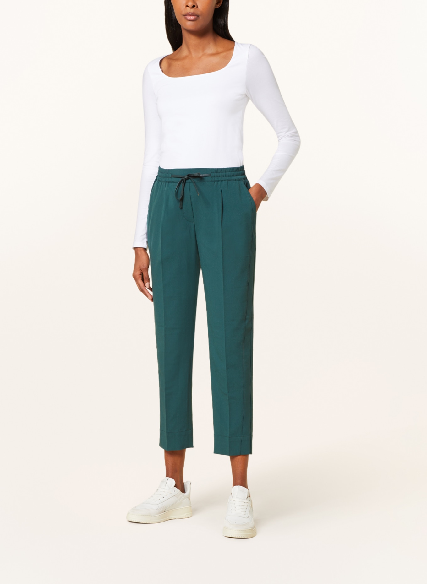 OPUS 7/8 trousers MELOSA in jogger style , Color: TEAL (Image 2)