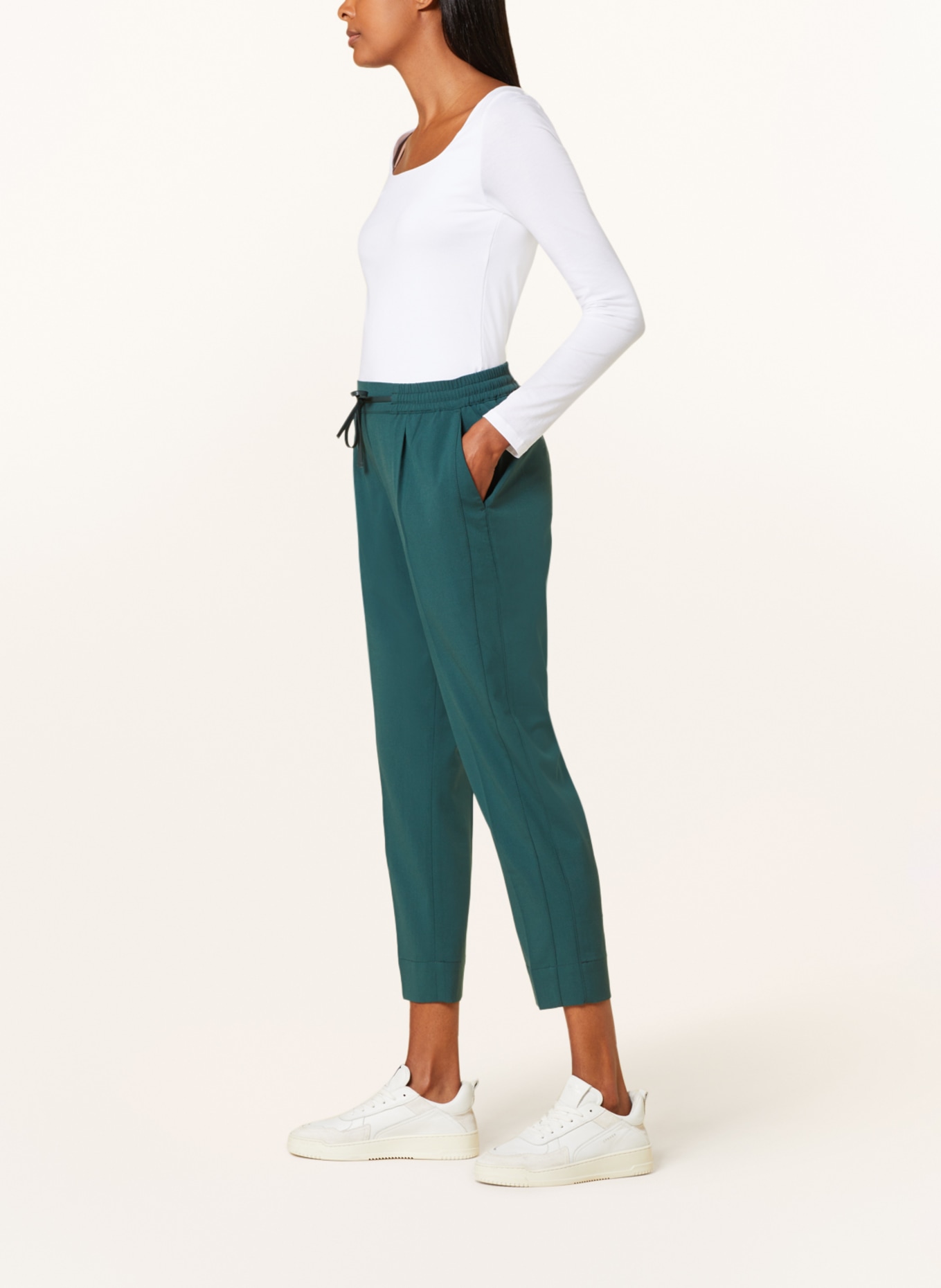 OPUS 7/8 trousers MELOSA in jogger style , Color: TEAL (Image 4)
