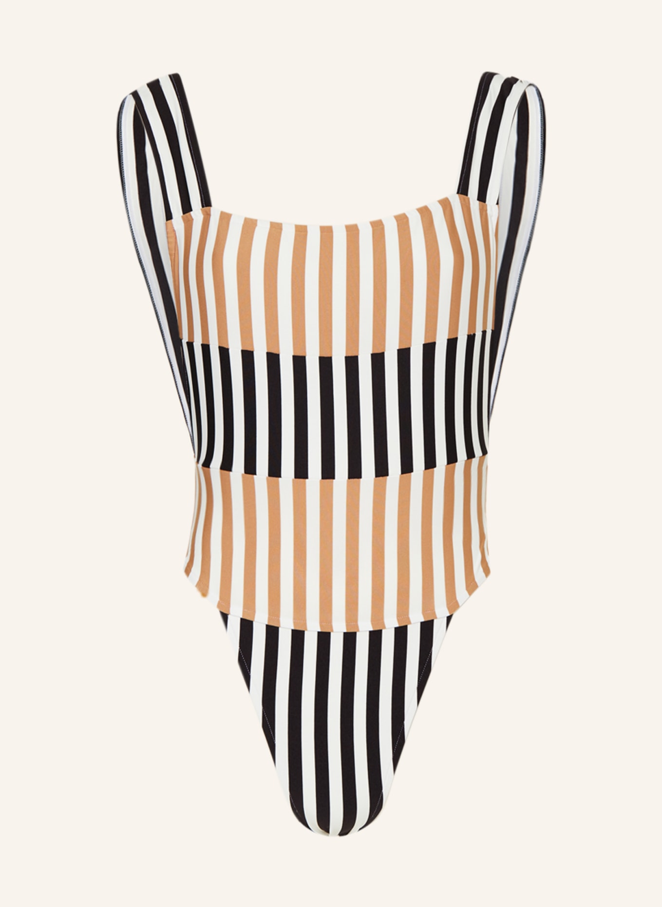 ANDRES SARDA Swimsuit PERRIAND, Color: WHITE/ BLACK/ CAMEL (Image 1)