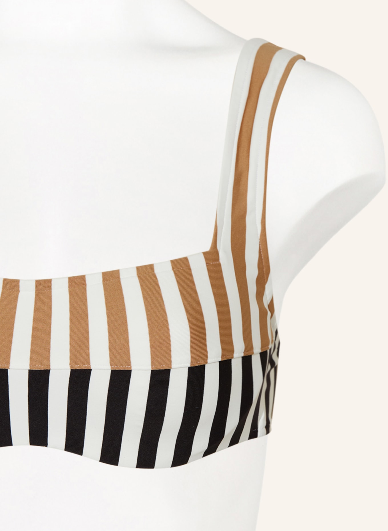 ANDRES SARDA Underwired bikini top PERRIAND, Color: WHITE/ BROWN/ BLACK (Image 4)