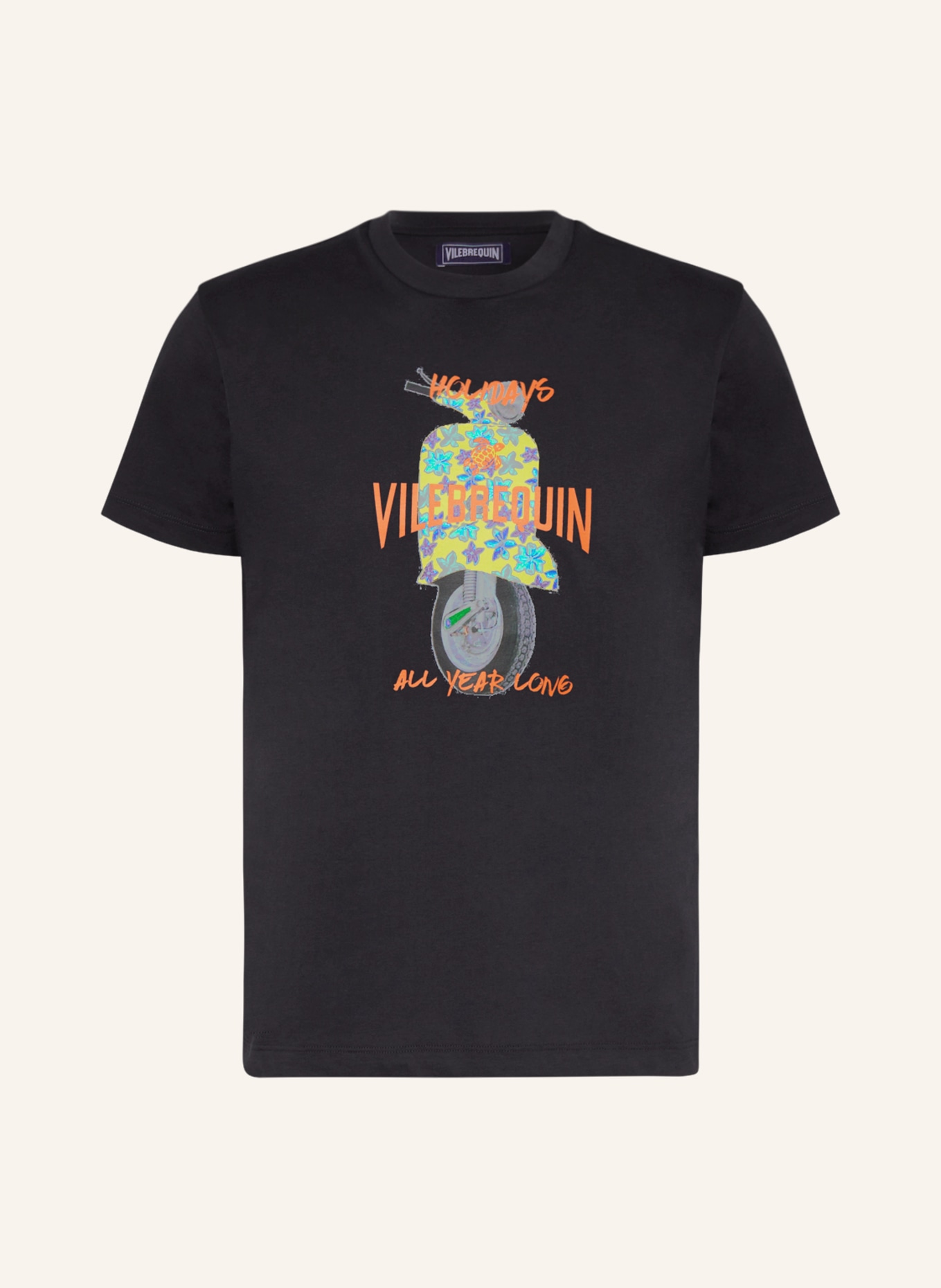 VILEBREQUIN T-Shirt PORTISOL, Farbe: DUNKELBLAU/ ORANGE/ GELB (Bild 1)