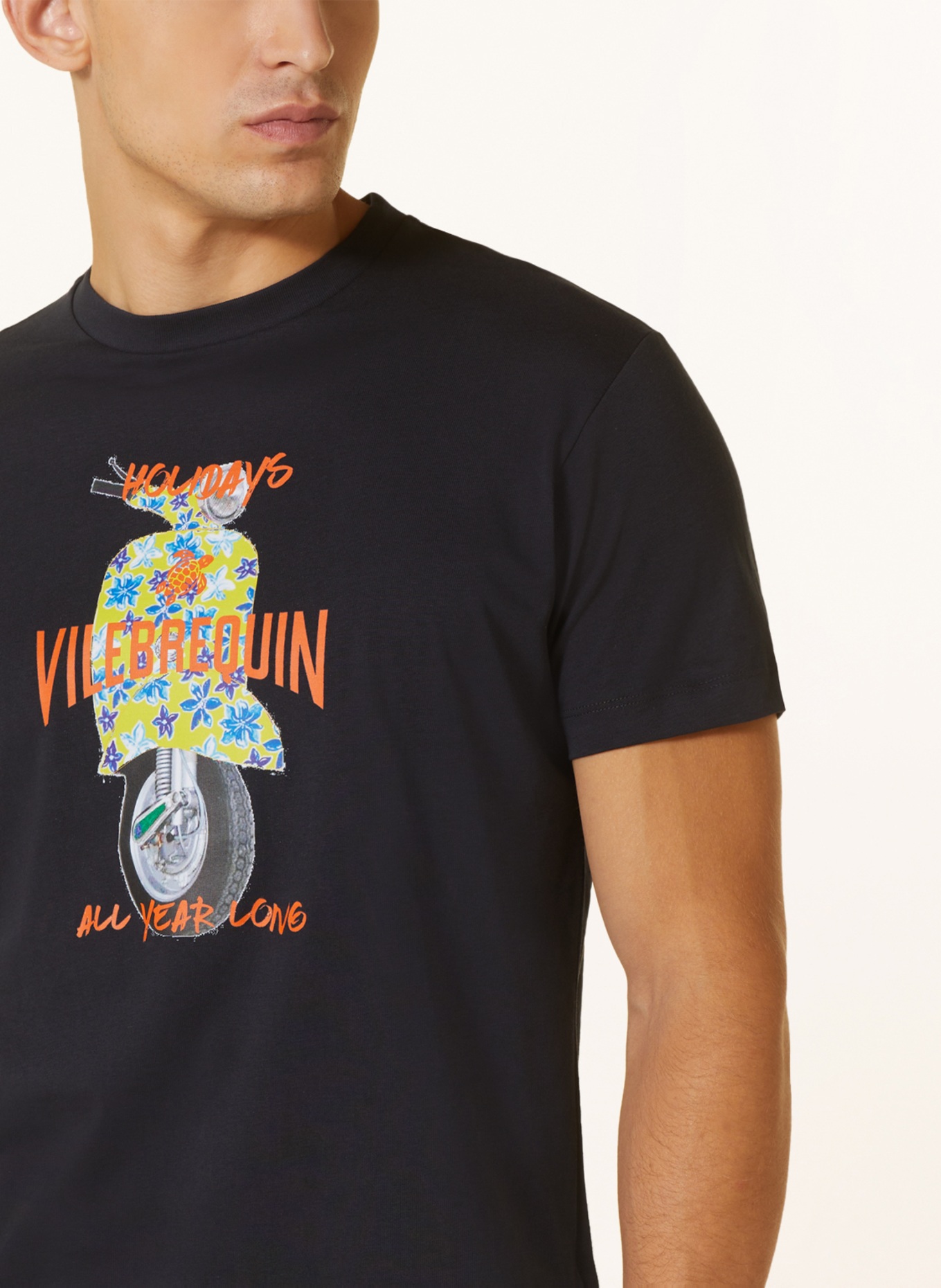 VILEBREQUIN T-Shirt PORTISOL, Farbe: DUNKELBLAU/ ORANGE/ GELB (Bild 4)