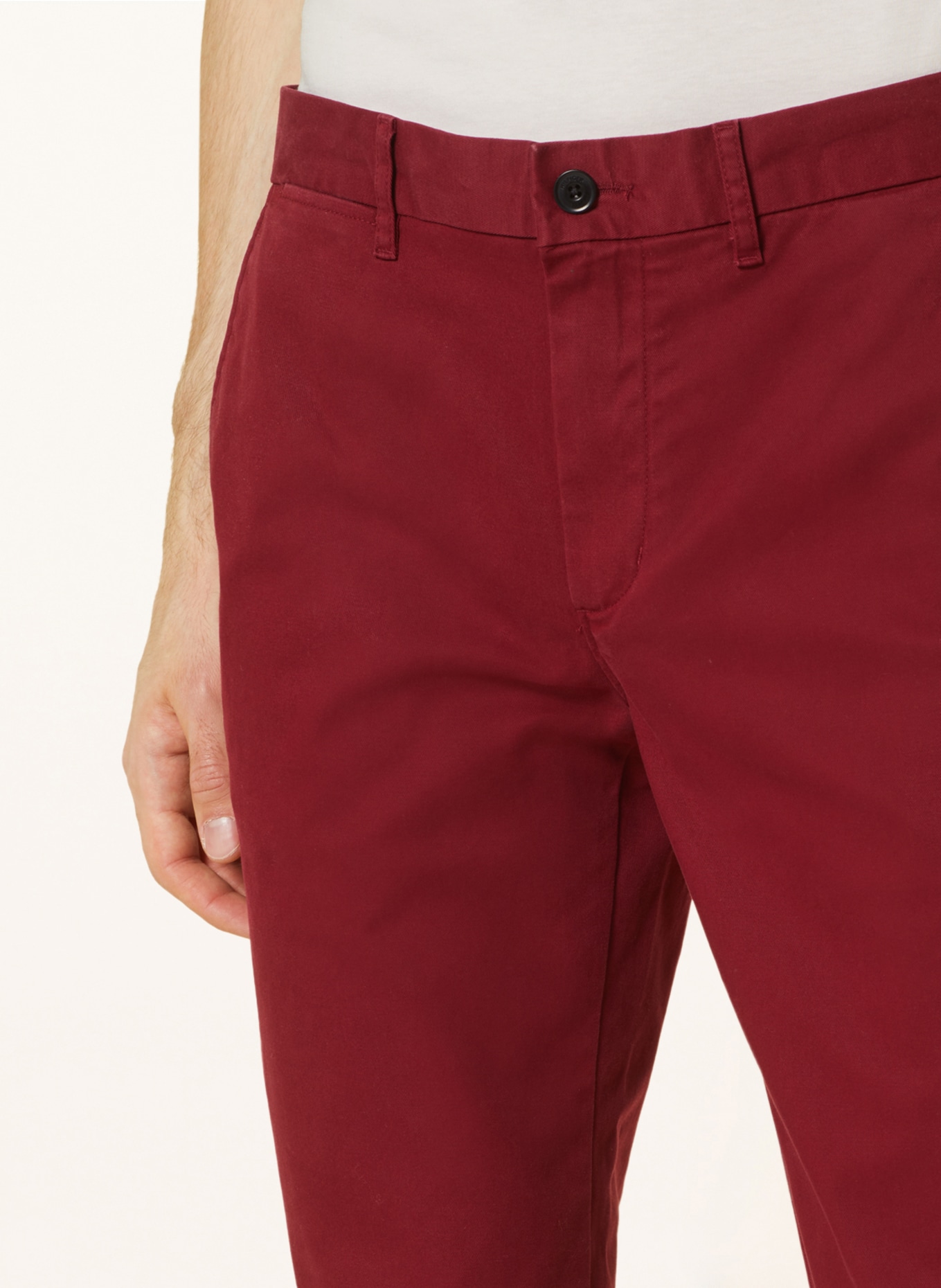 TOMMY HILFIGER Chino BLEECKER Slim Fit: DUNKELROT