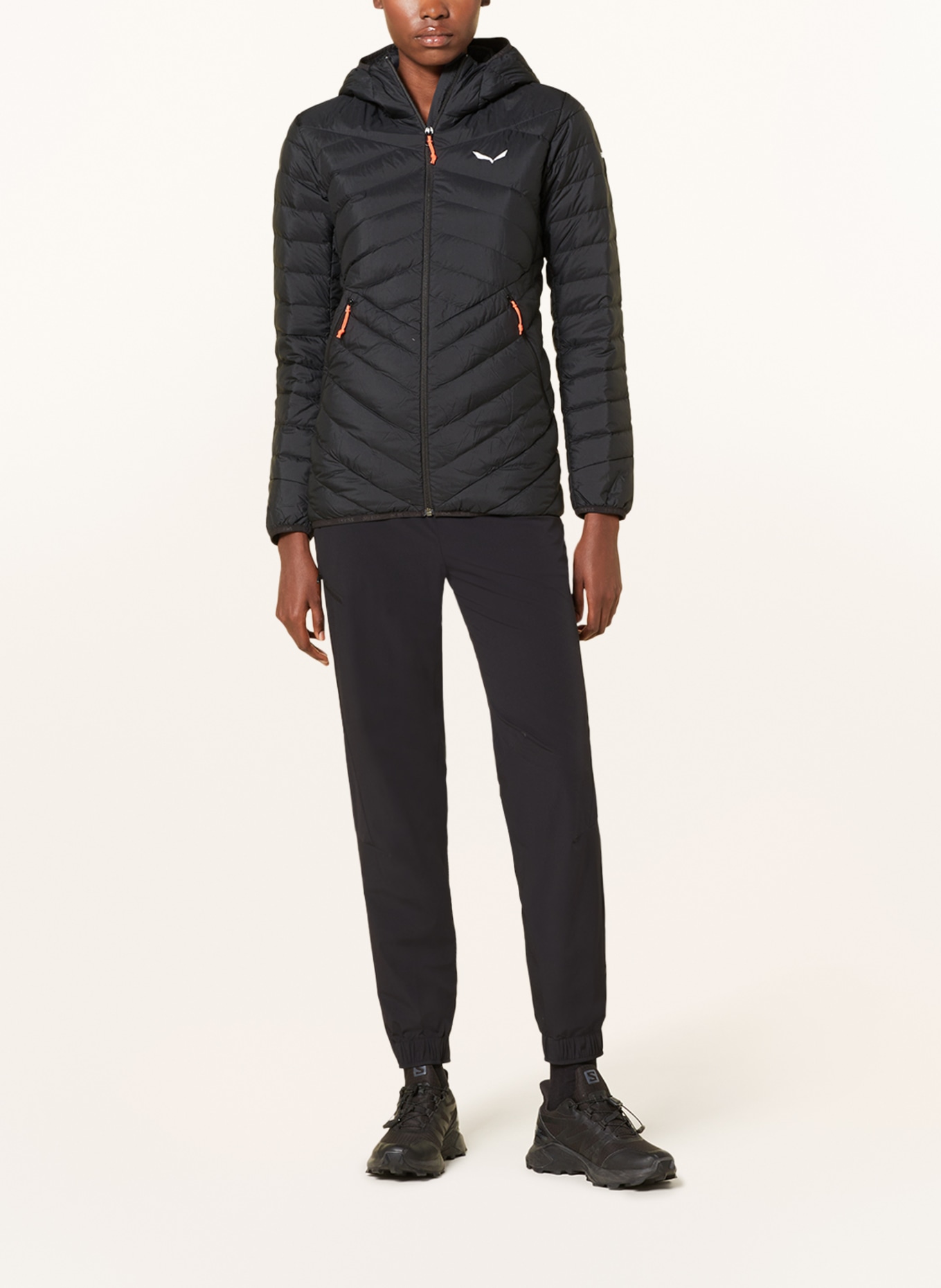 SALEWA Lightweight down jacket BRENTA, Color: BLACK (Image 2)