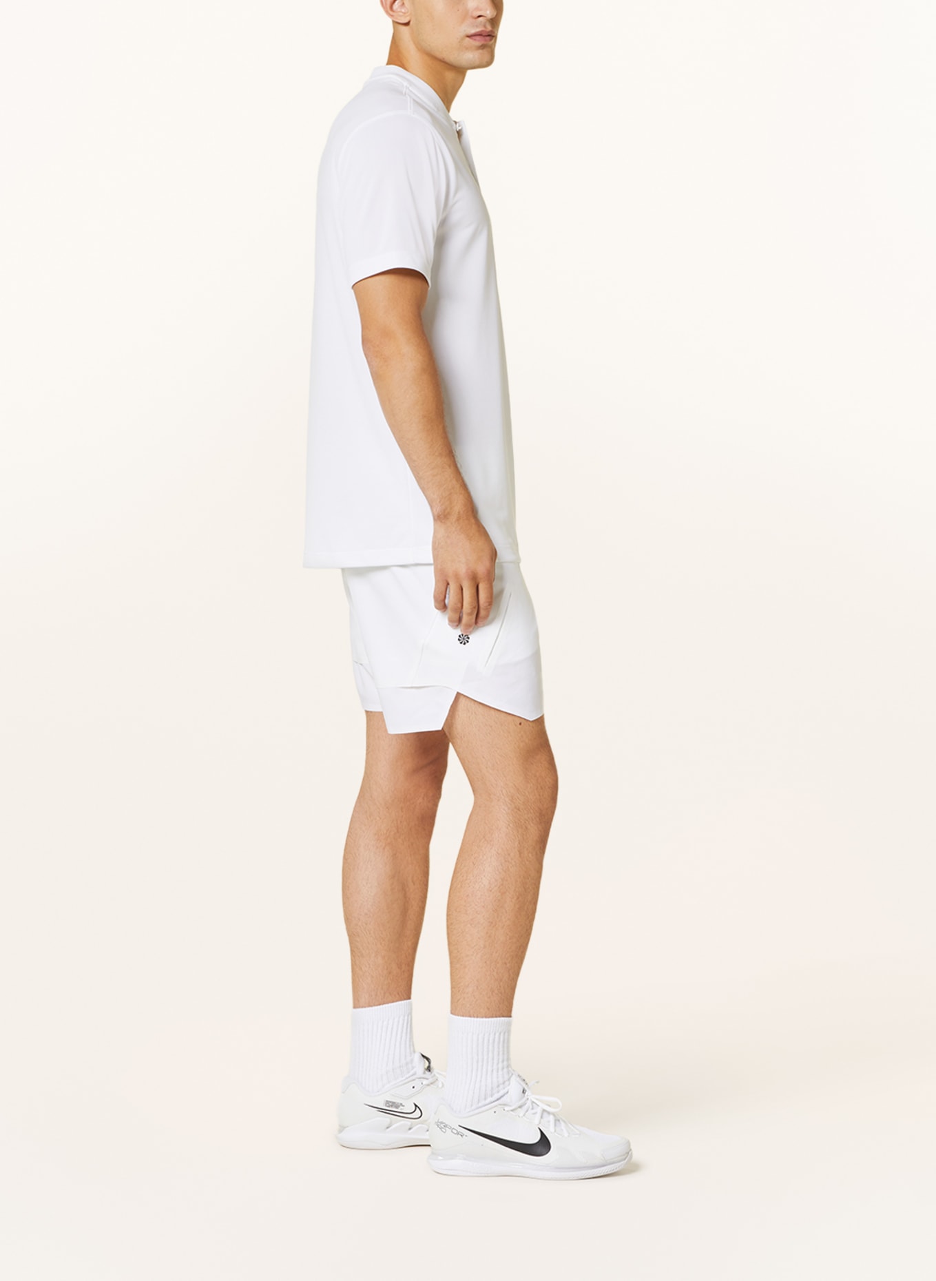 Nike Tennisshorts DRI-FIT SLAM, Farbe: WEISS (Bild 4)
