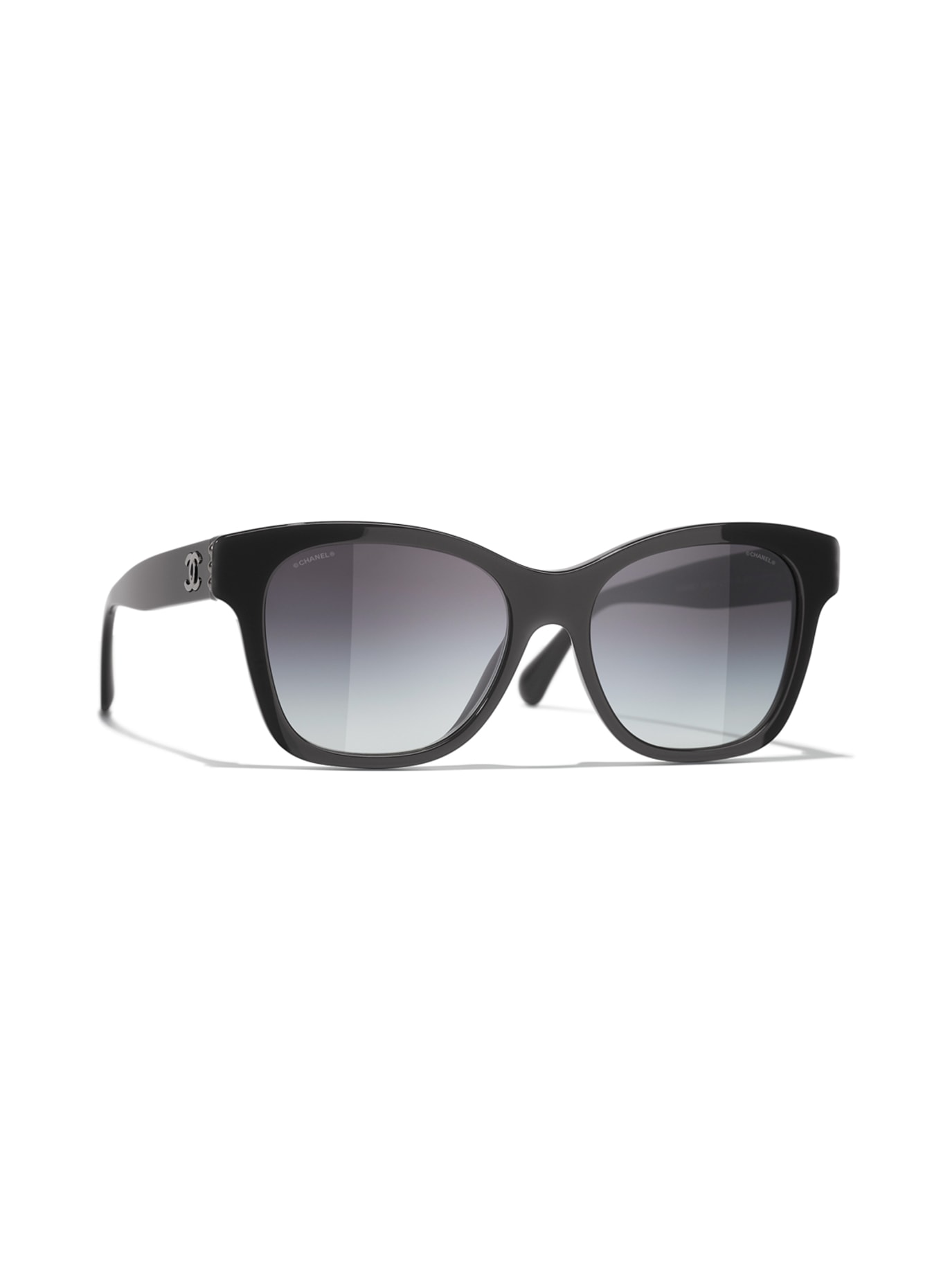 CHANEL Rectangular sunglasses, Color: 1716S6 - BLACK/ GRAY (Image 1)