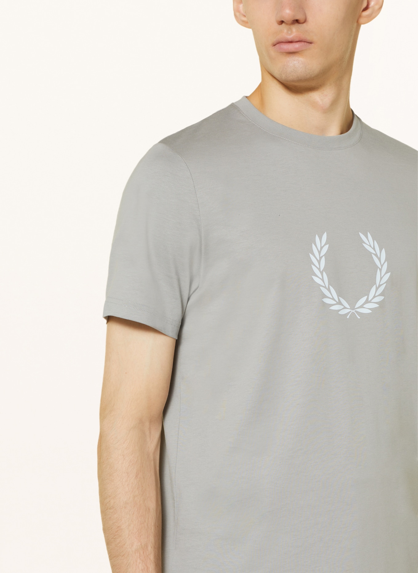 FRED PERRY T-shirt, Color: LIGHT GRAY (Image 4)