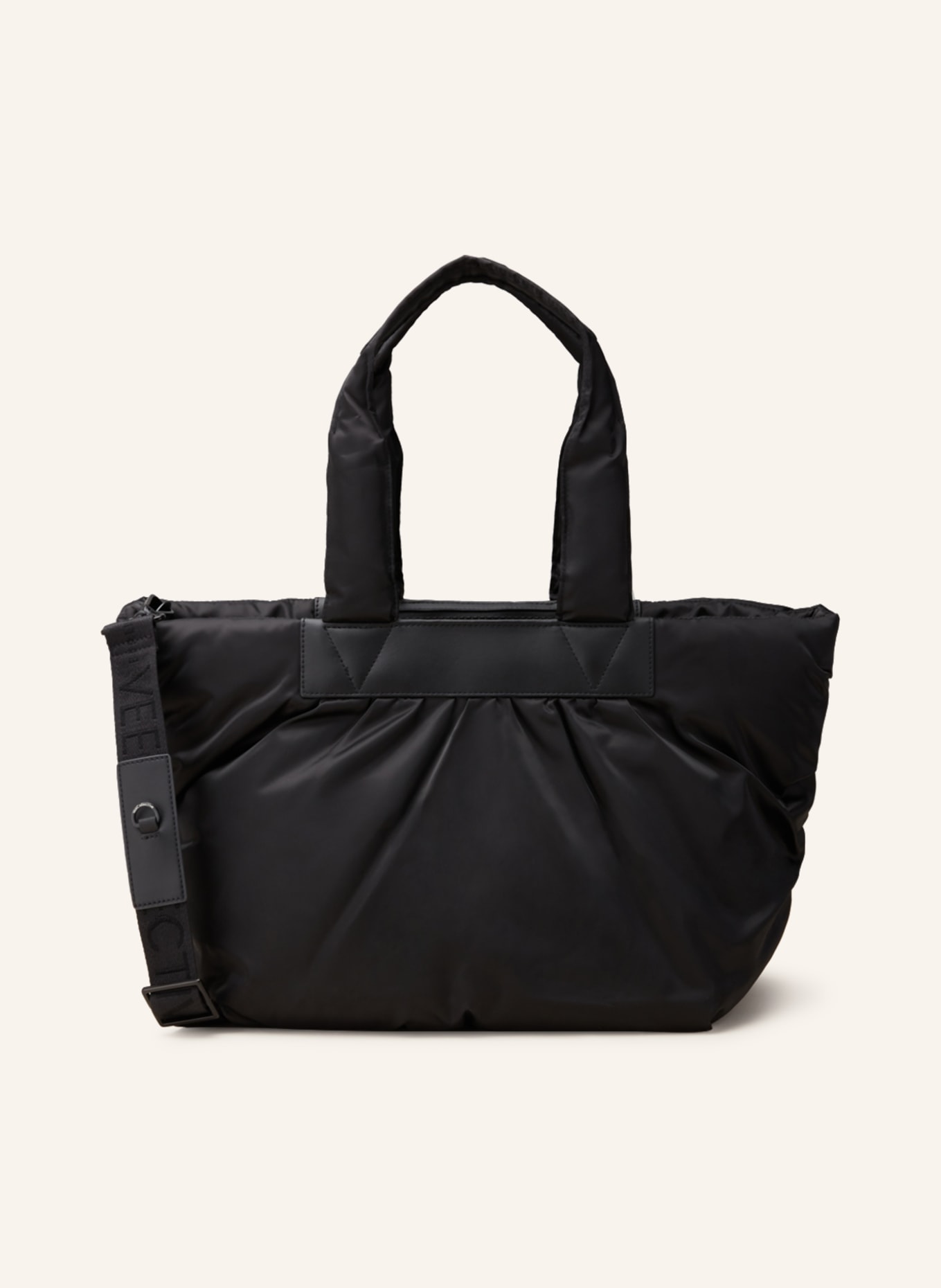 Vee Collective Shopper CABA TOTE with pouch, Color: BLACK (Image 1)