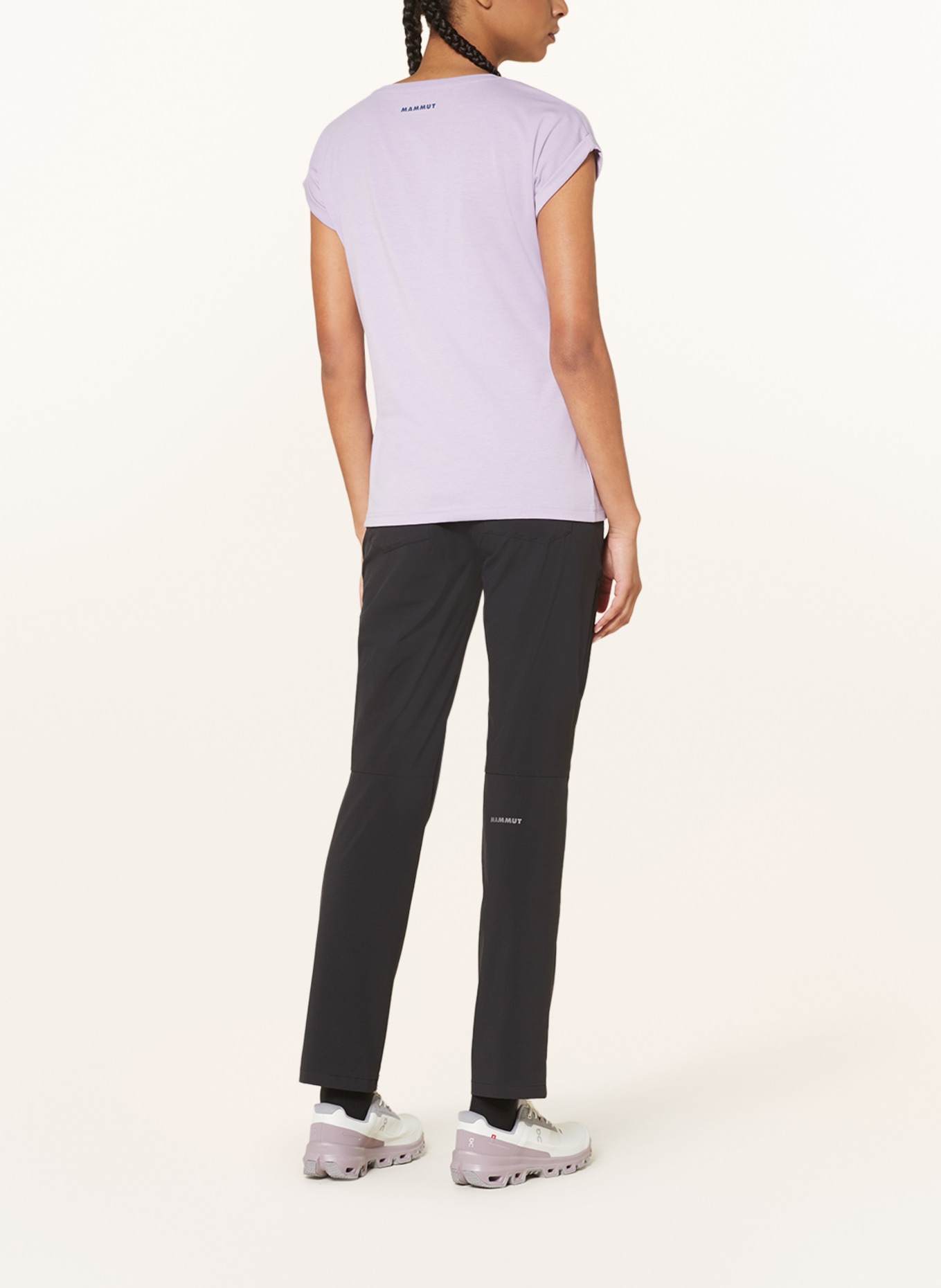 MAMMUT T-Shirt MOUNTAIN TRILOGY mit UV-Schutz 50+, Farbe: HELLLILA/ DUNKELLILA/ WEISS (Bild 3)