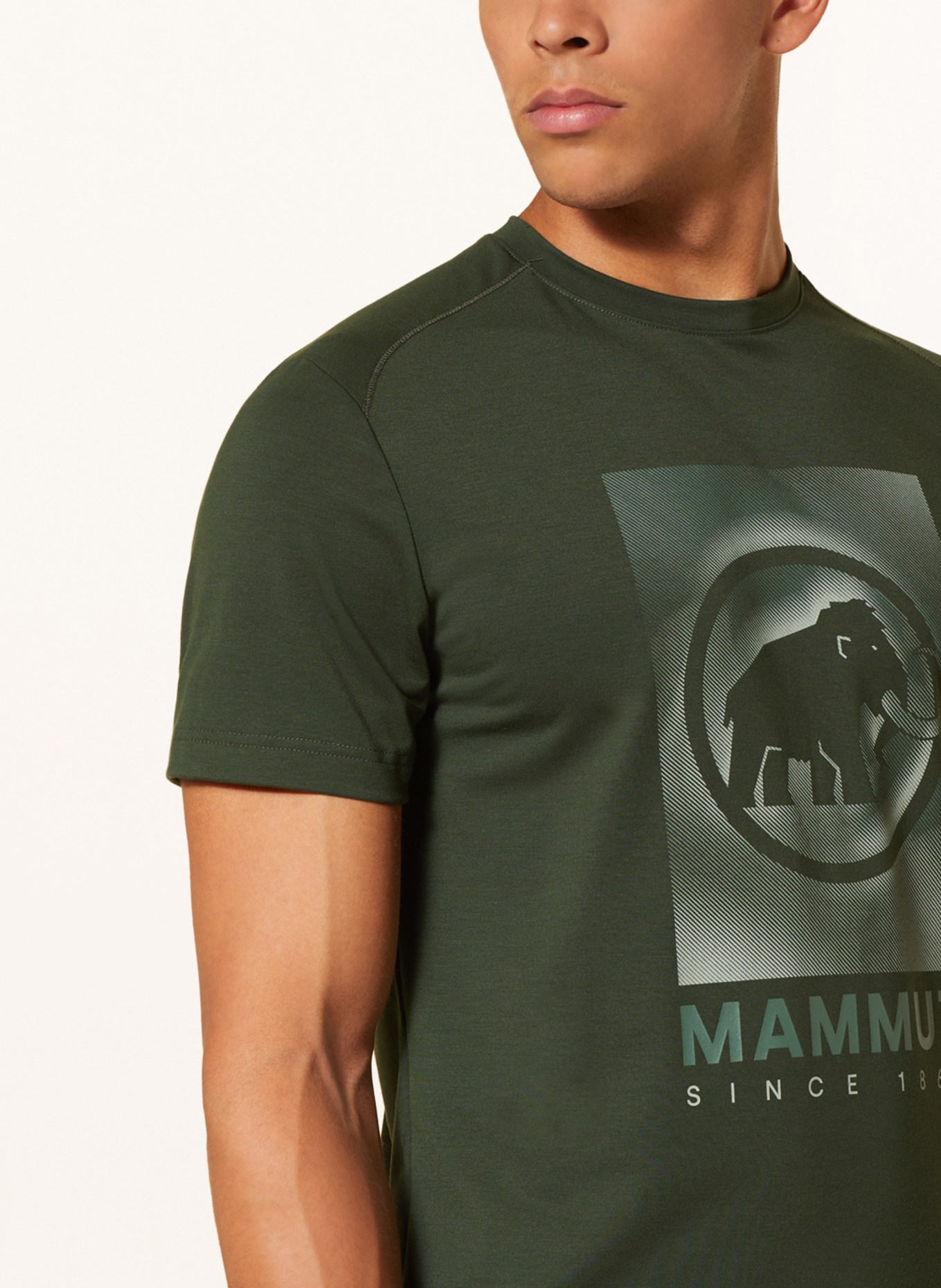 MAMMUT T-shirt TROVAT, Color: GREEN (Image 4)