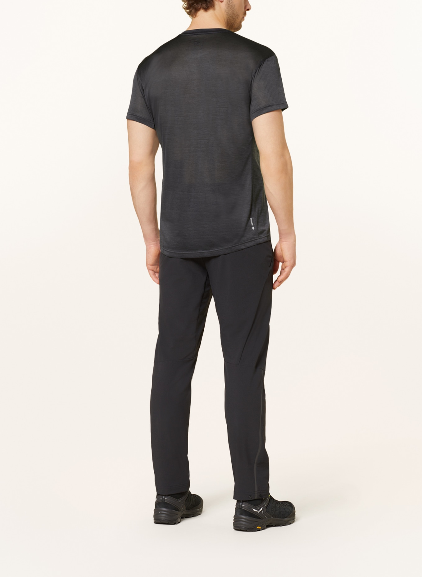 SALEWA T-shirt PUEZ MELANGE DRY'TON, Color: BLACK (Image 3)