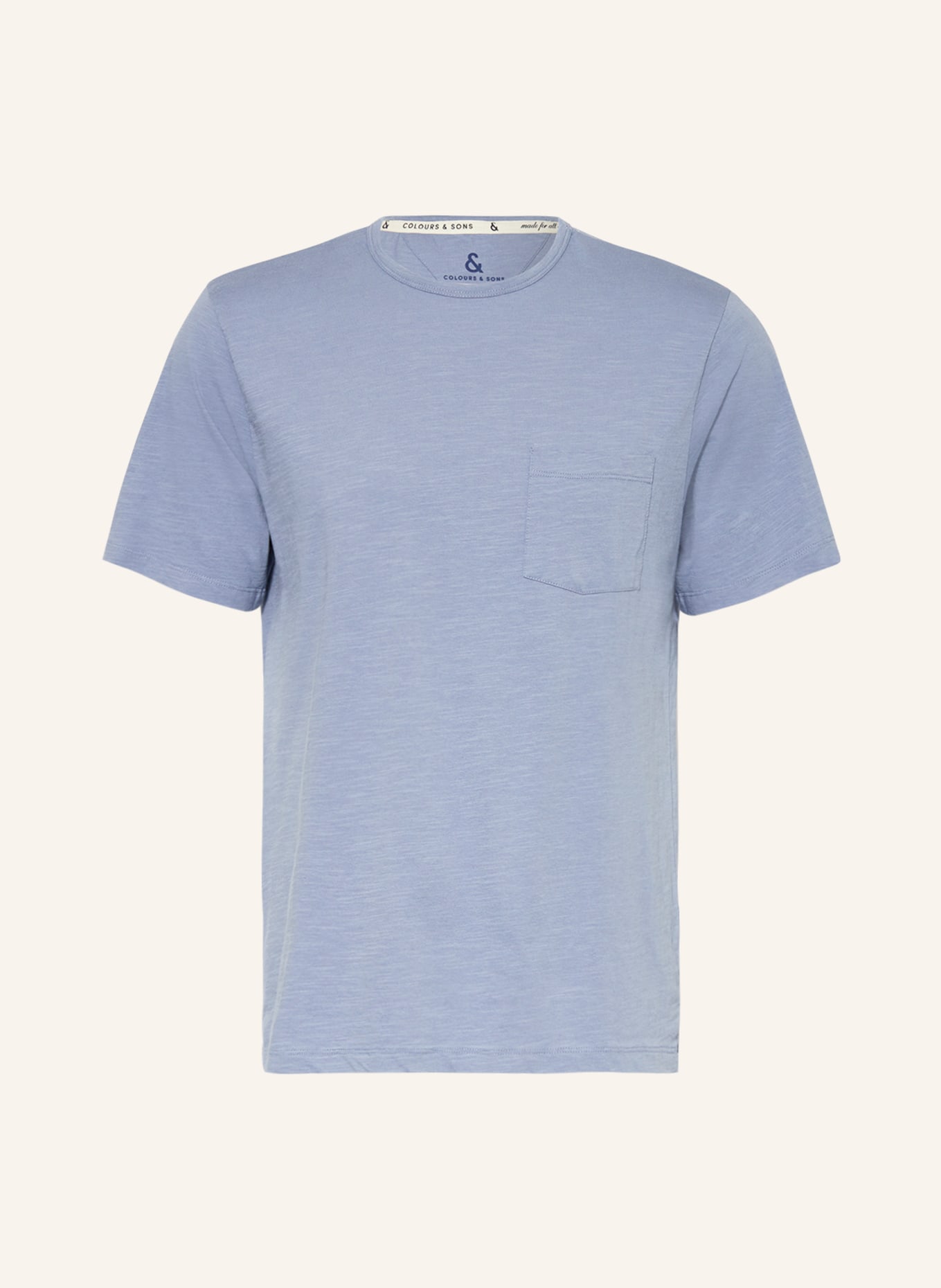 COLOURS & SONS T-shirt, Color: BLUE GRAY (Image 1)