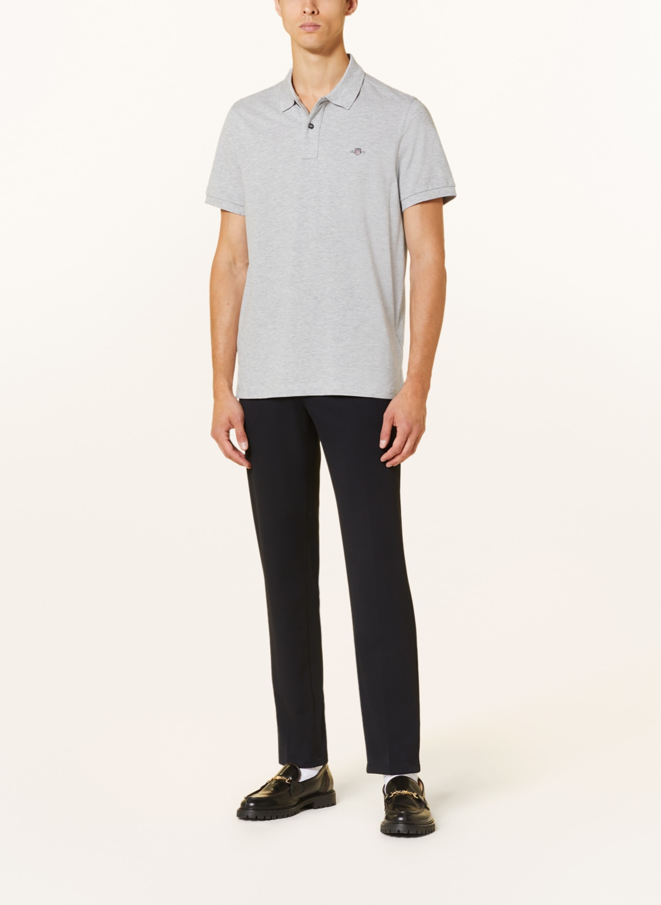 GANT Piqué-Poloshirt Regular Fit, Farbe: HELLGRAU (Bild 2)