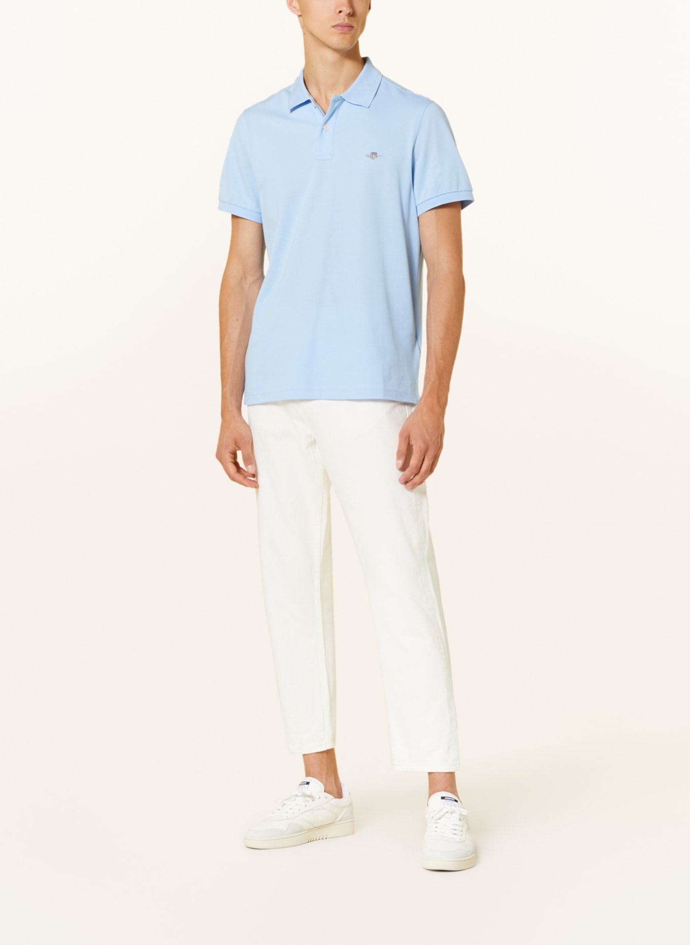 GANT Piqué-Poloshirt Regular Fit, Farbe: HELLBLAU (Bild 2)