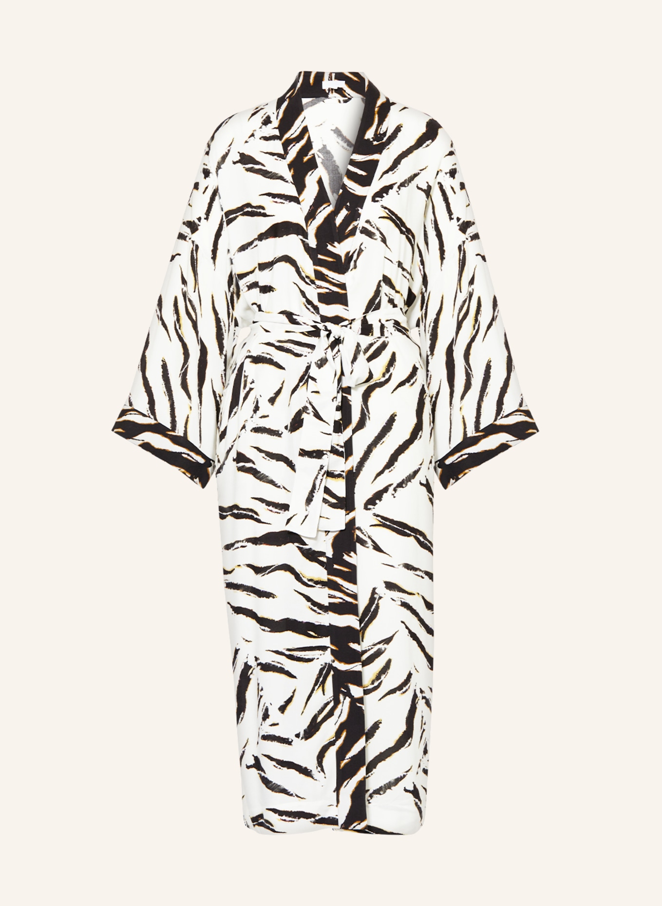 Lala Berlin Kimono KANILA, Farbe: WEISS/ SCHWARZ/ GELB (Bild 1)