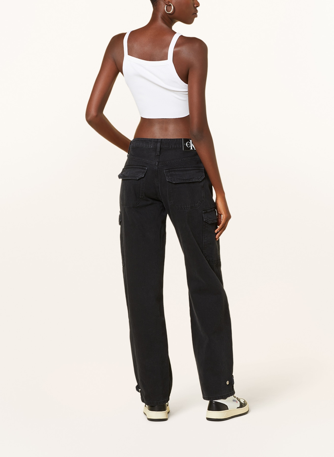 Calvin Klein Jeans Cargo džíny, Barva: ČERNÁ (Obrázek 3)