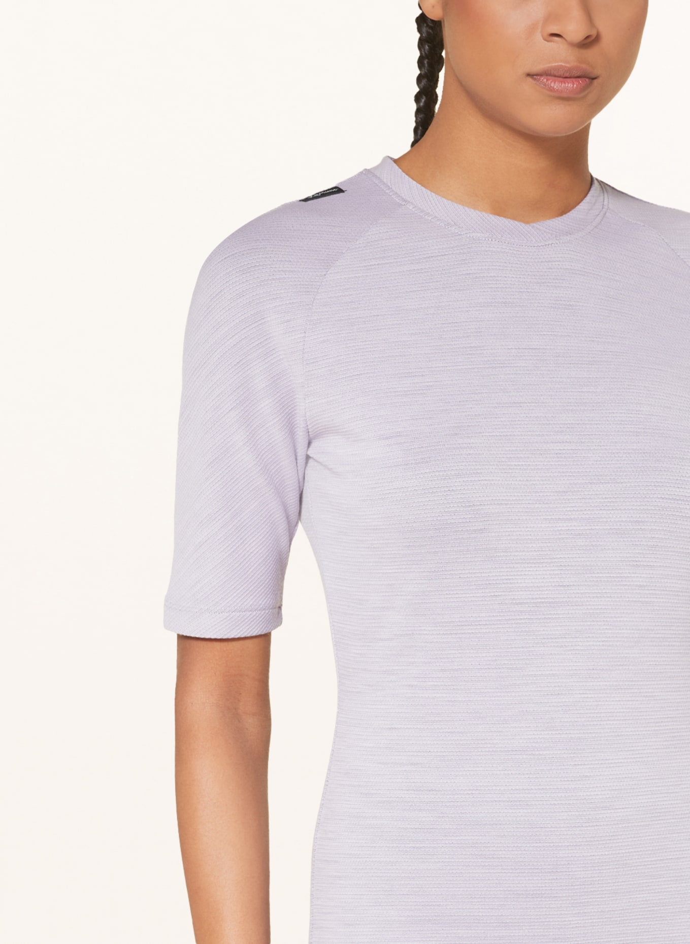 LaMunt T-shirt MARTINE with merino wool, Color: LIGHT PURPLE (Image 4)