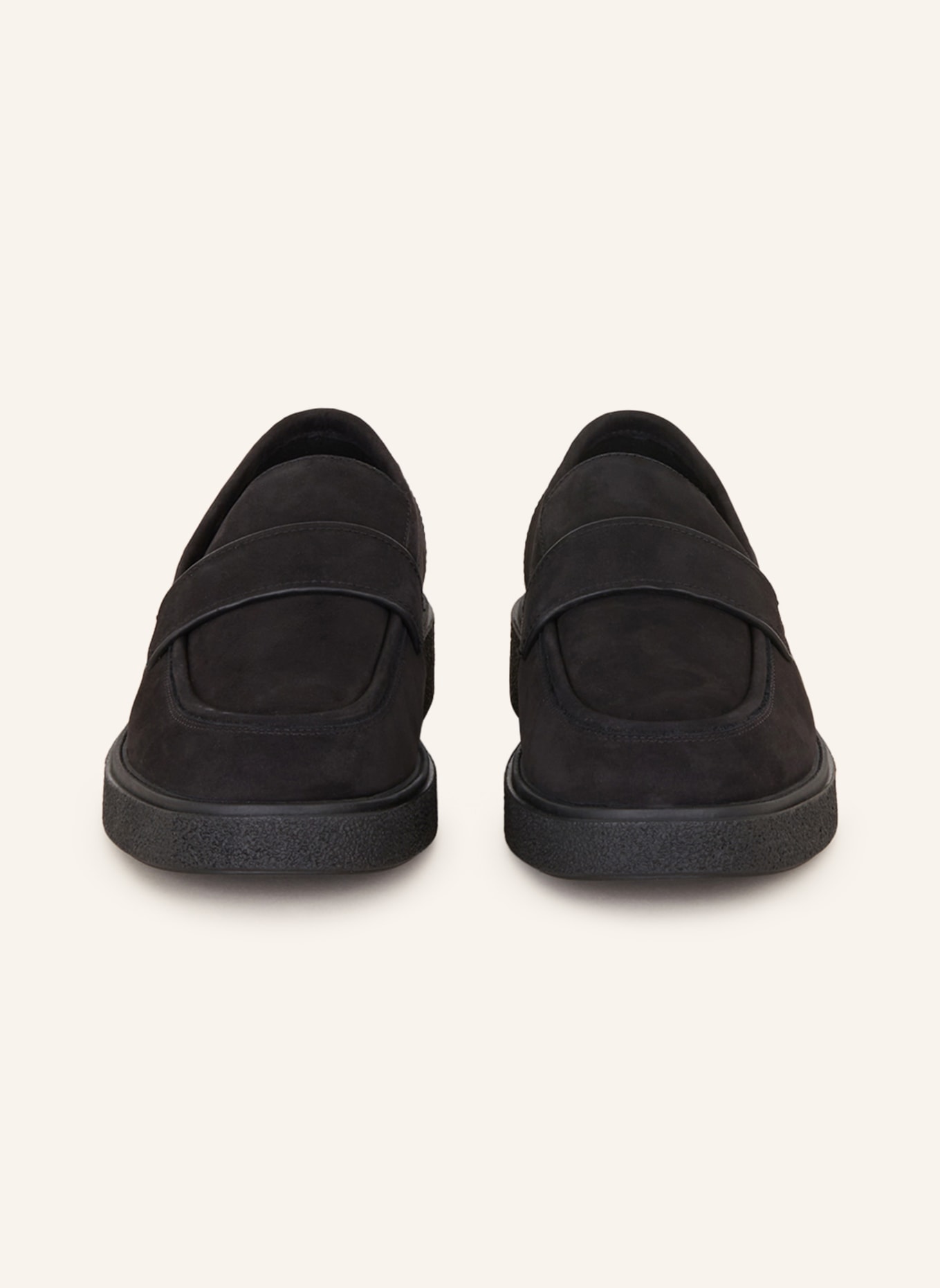 Calvin klein online black suede loafers