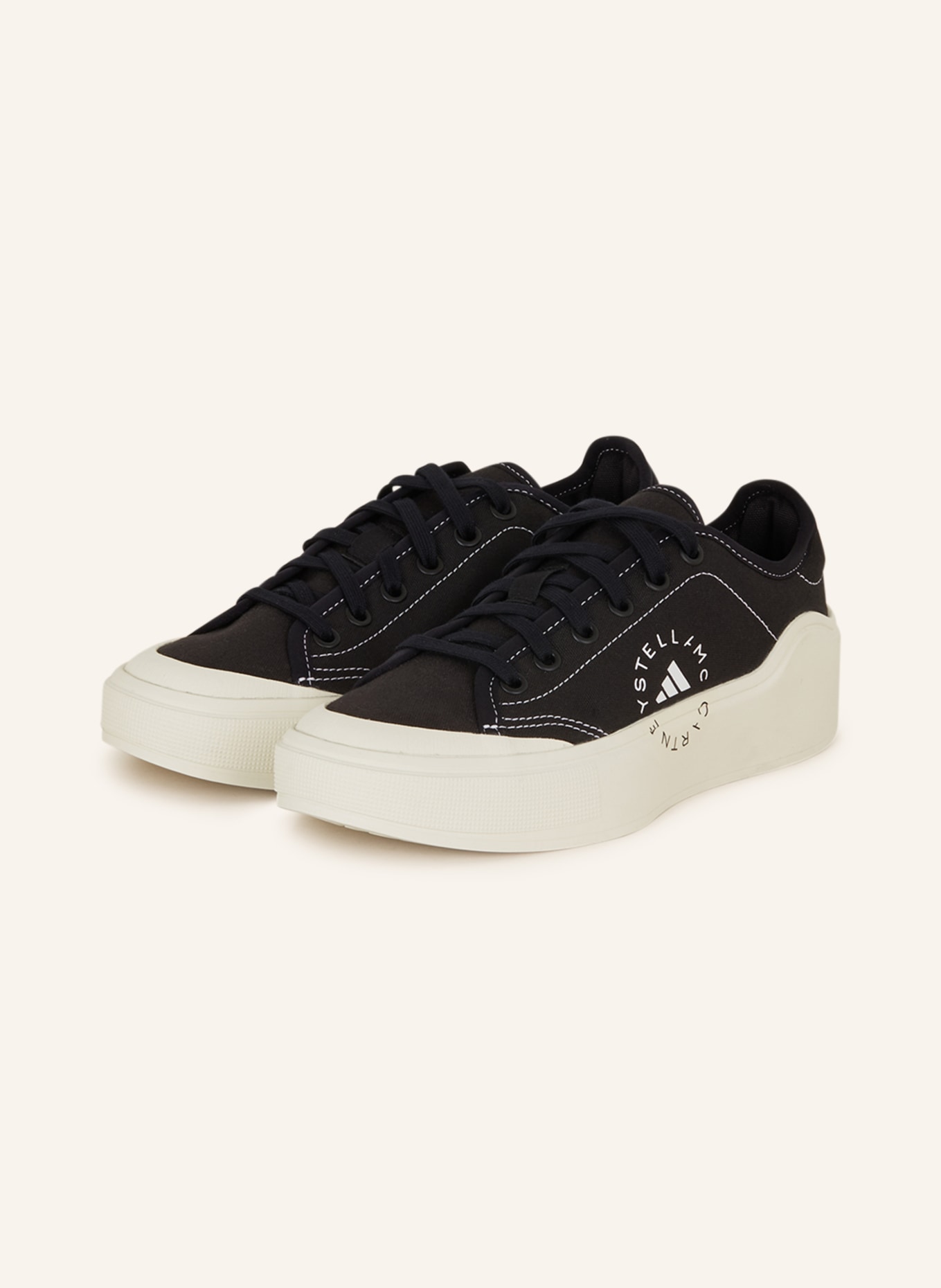 adidas by Stella McCartney Sneakers COURT, Color: BLACK (Image 1)