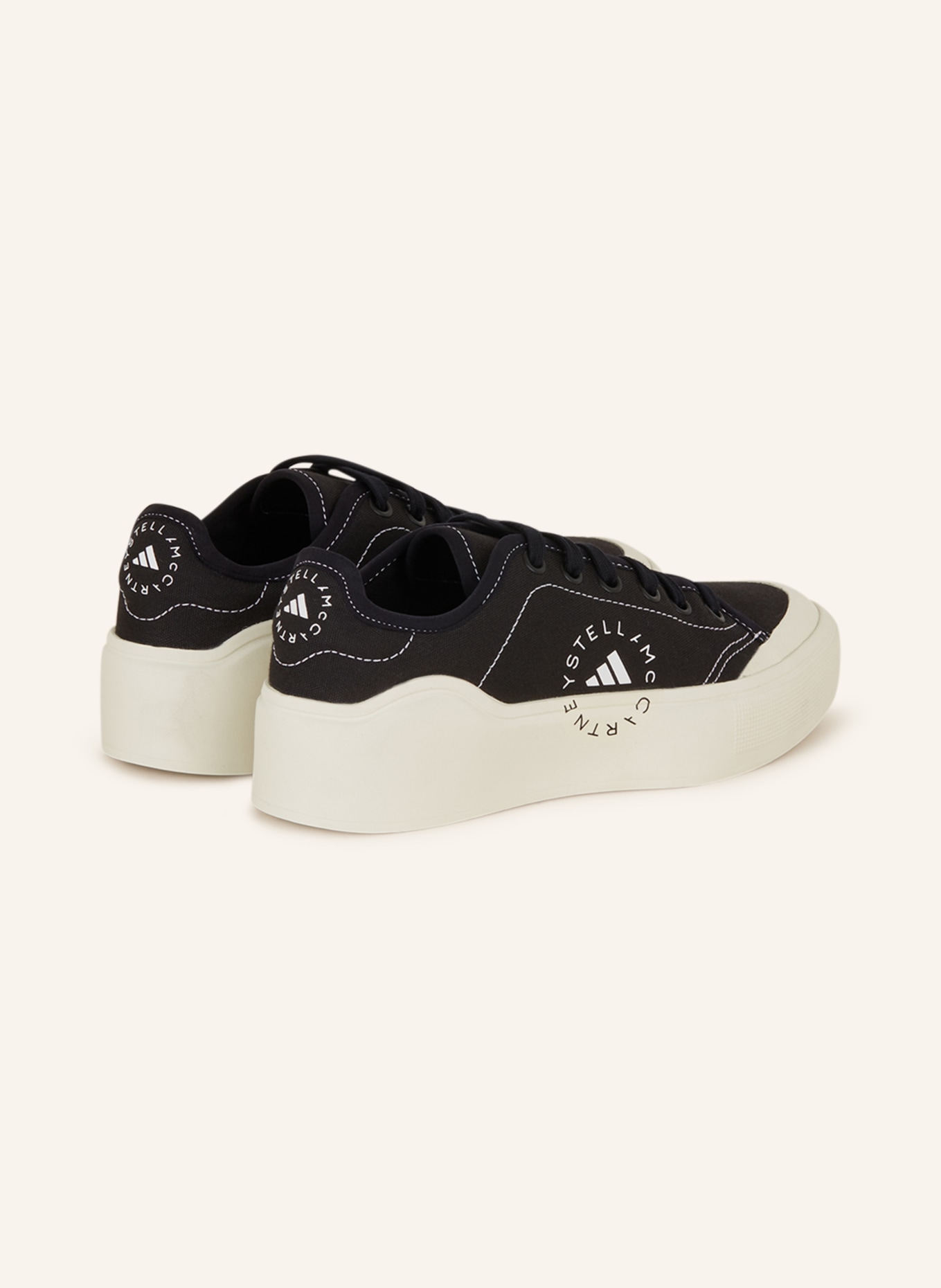adidas by Stella McCartney Sneakers COURT, Color: BLACK (Image 2)