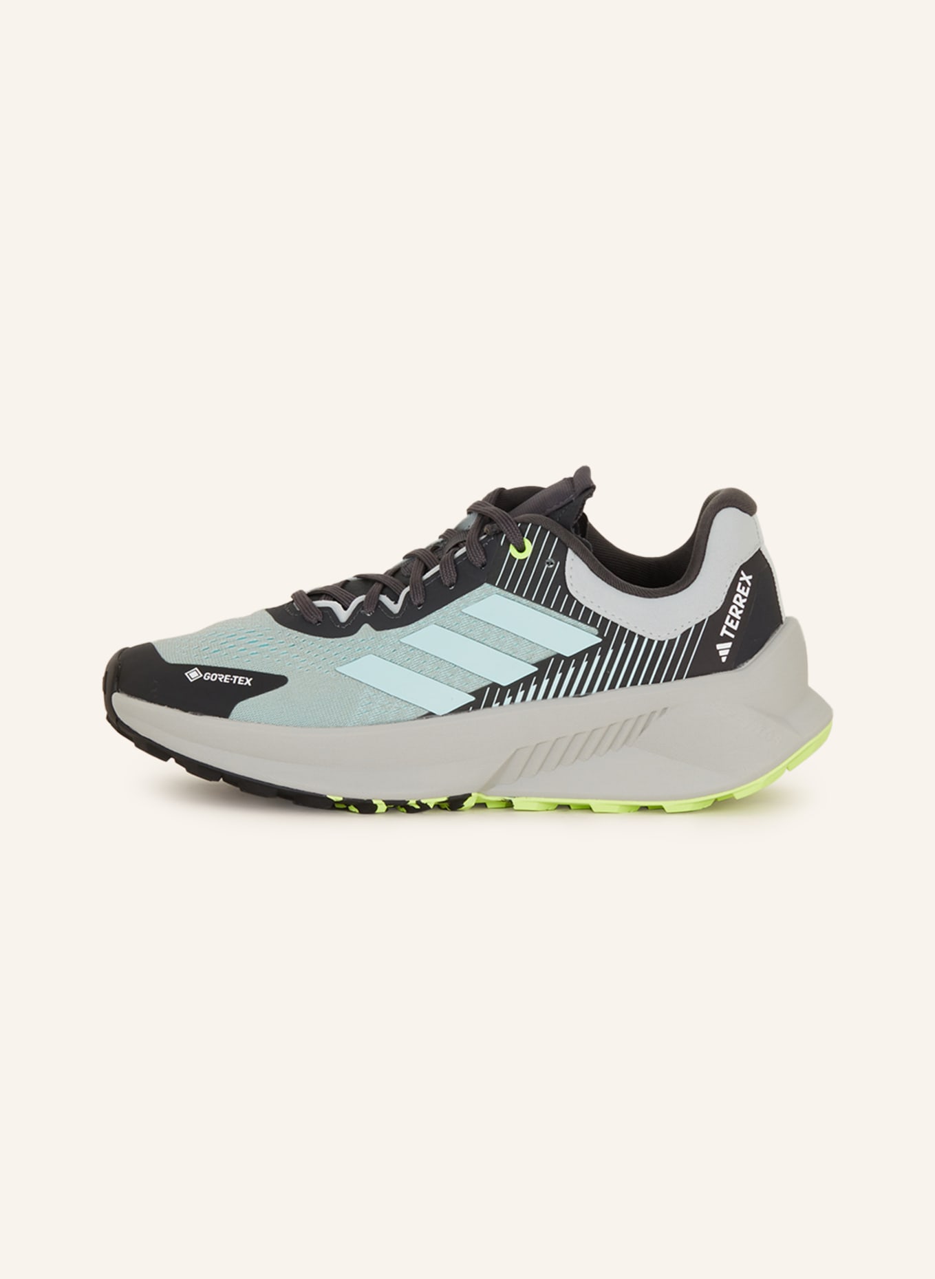 adidas TERREX Trailrunning-Schuhe SOULSTRIDE FLOW GTX, Farbe: SCHWARZ/ MINT (Bild 4)