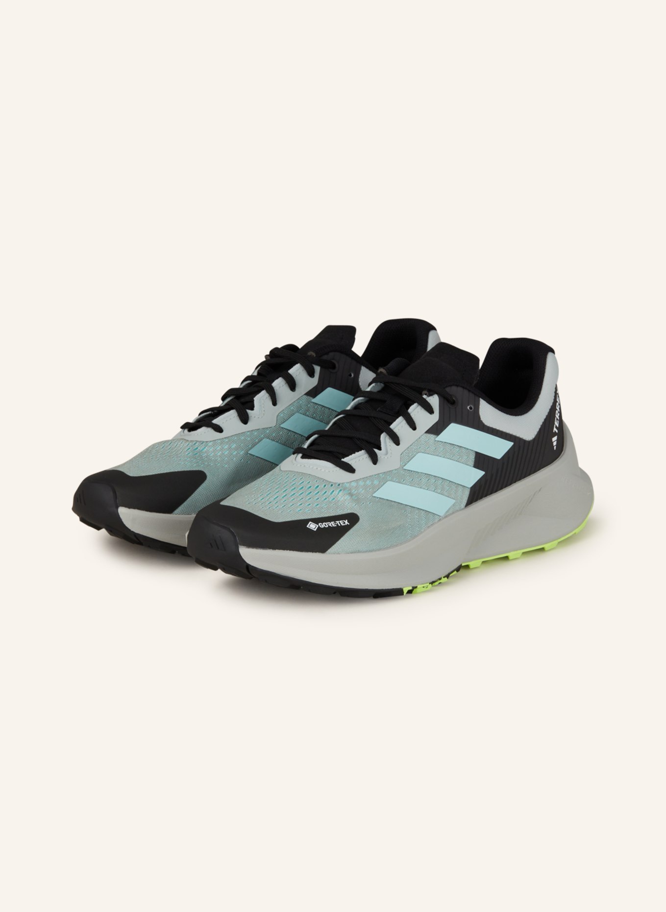 adidas TERREX Trailrunning-Schuhe TERREX SOULSTRIDE FLOW GTX, Farbe: MINT/ DUNKELGRAU/ HELLGRAU (Bild 1)