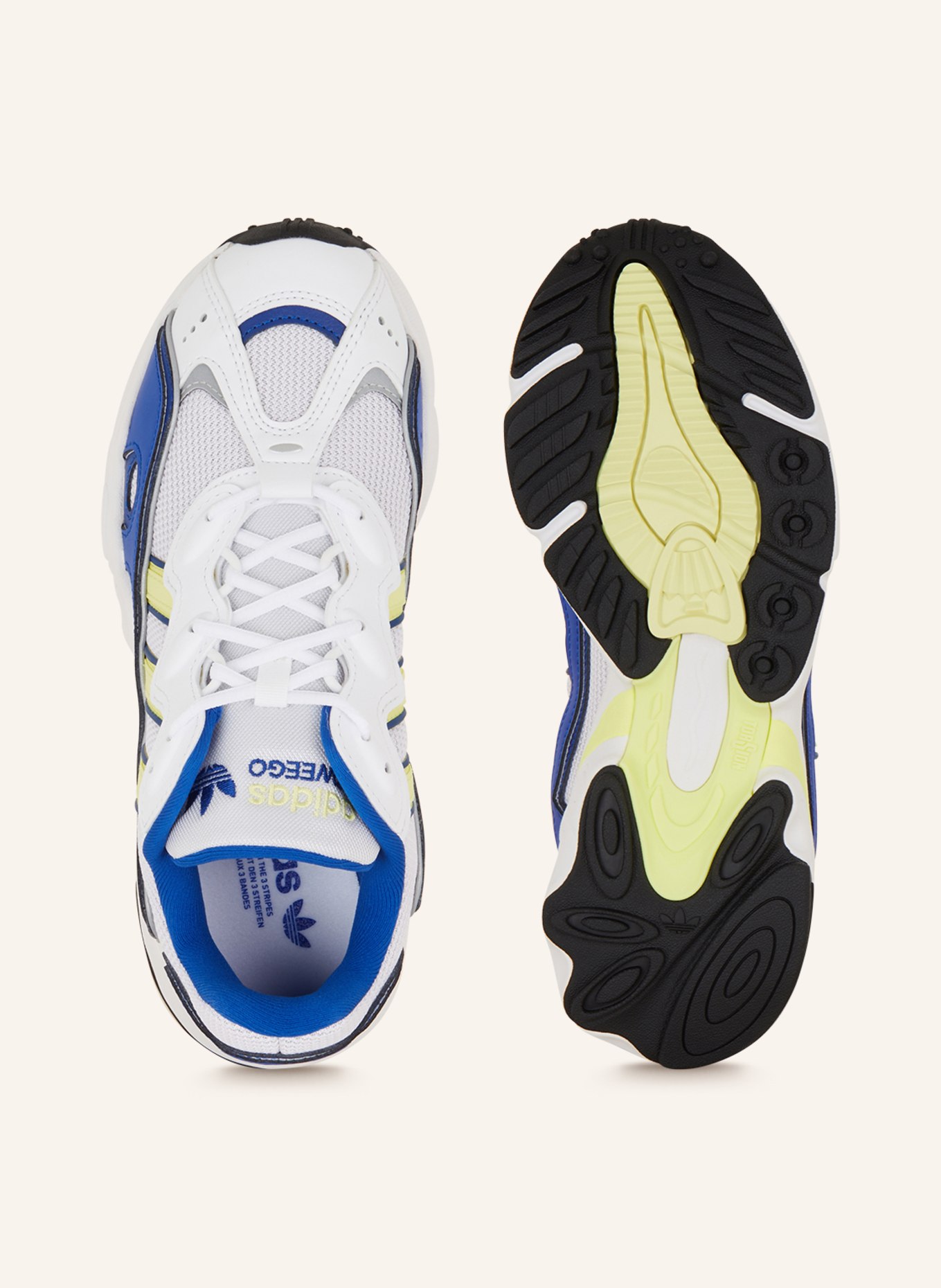 adidas Originals Sneaker OZWEEGO, Farbe: WEISS/ BLAU/ HELLGELB (Bild 5)
