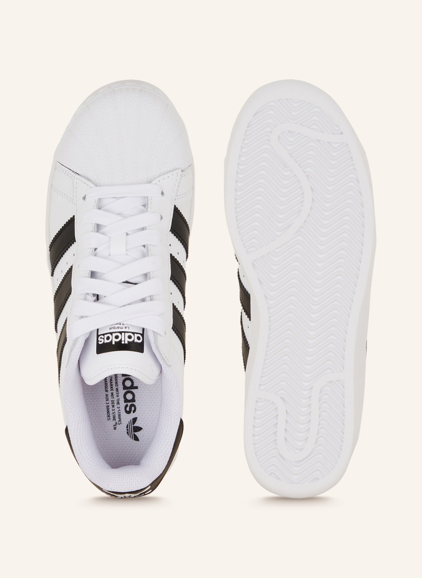 adidas Originals Sneaker SUPERSTAR XLG, Farbe: WEISS/ SCHWARZ (Bild 5)