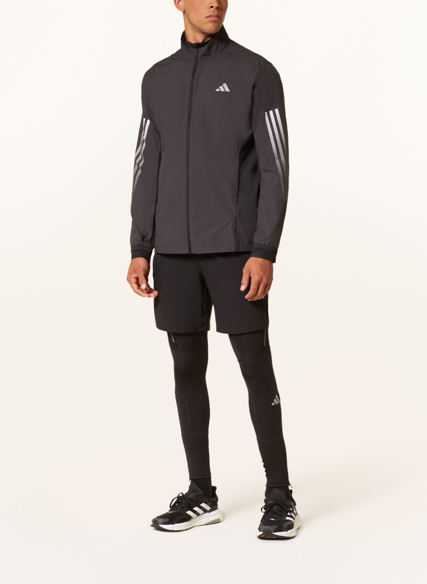 adidas Running jacket RUN ICONS, Color: BLACK (Image 2)
