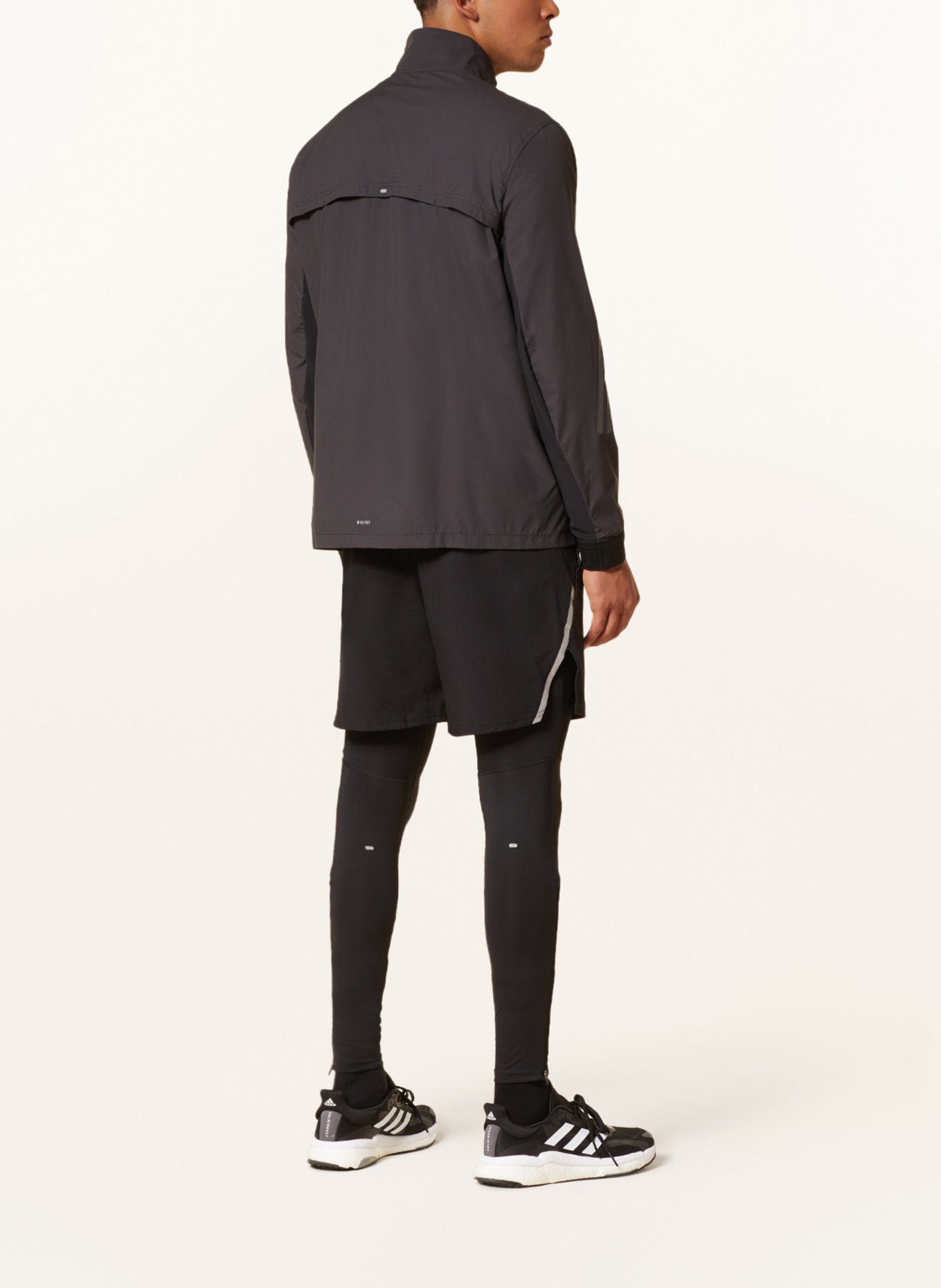 adidas Running jacket RUN ICONS, Color: BLACK (Image 3)