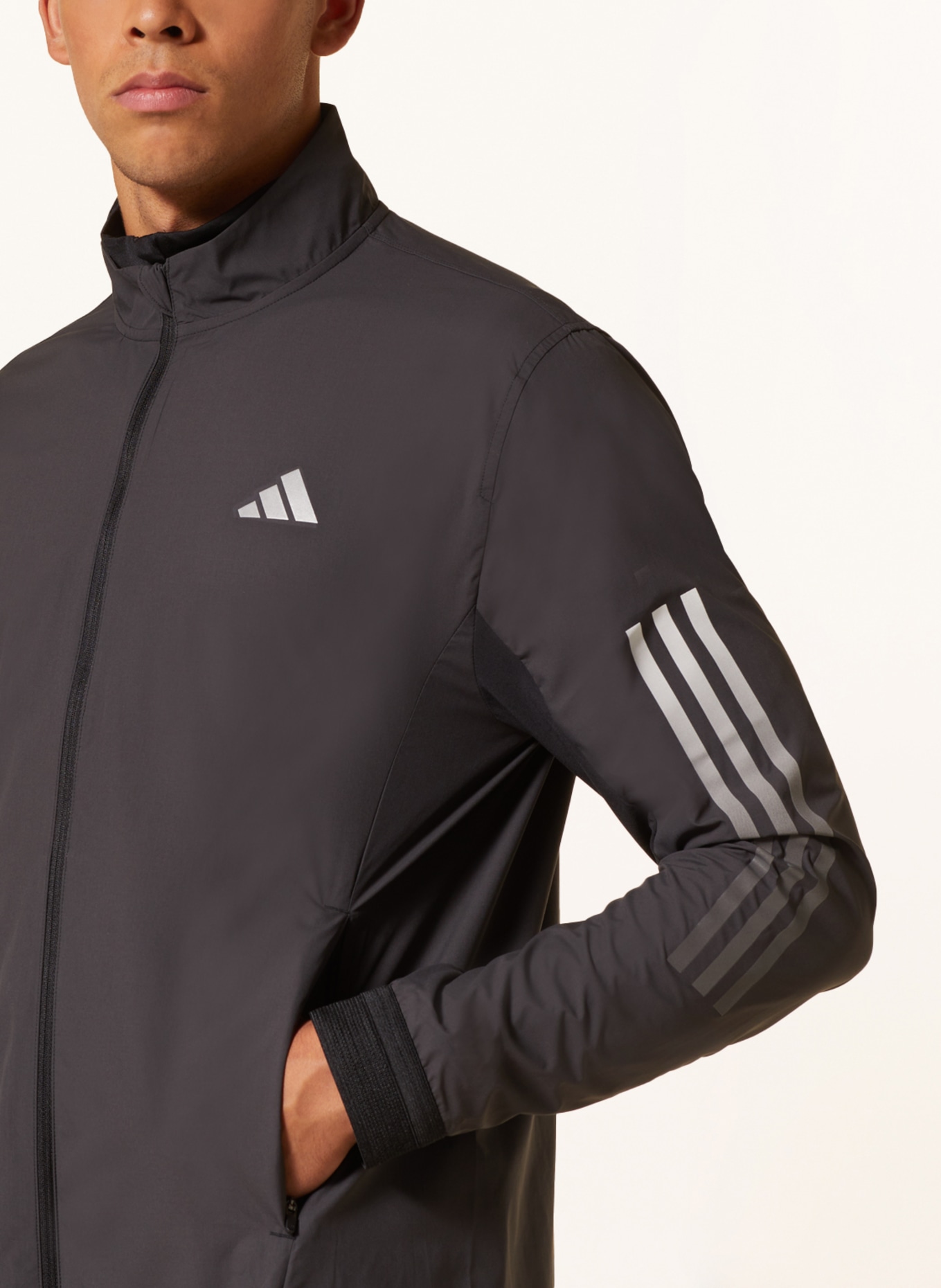 adidas Running jacket RUN ICONS, Color: BLACK (Image 4)