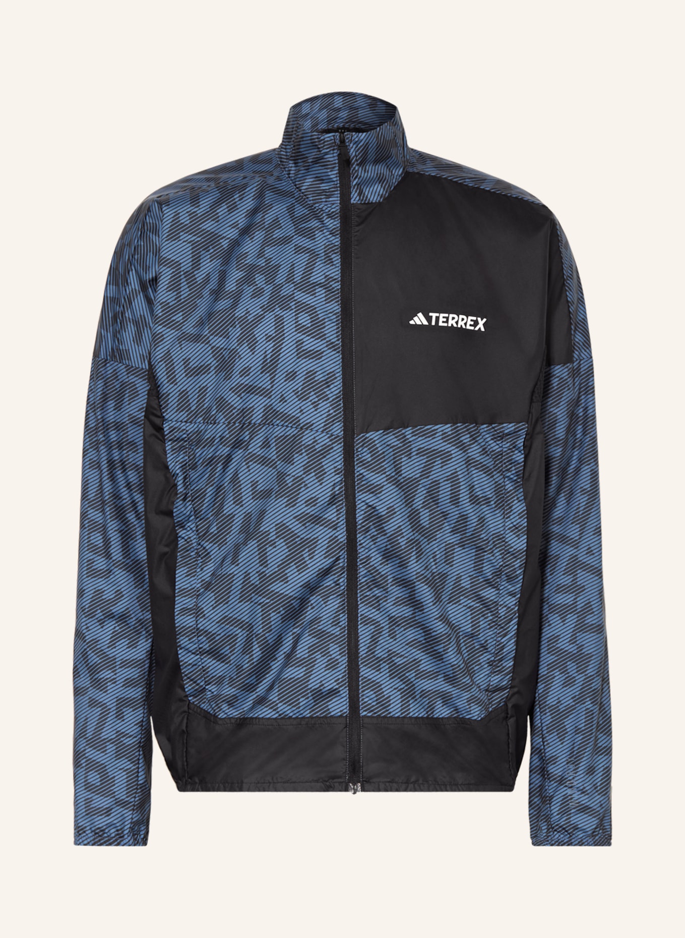 adidas Running jacket TERREX TRAIL RUNNING, Color: BLACK/ BLUE (Image 1)