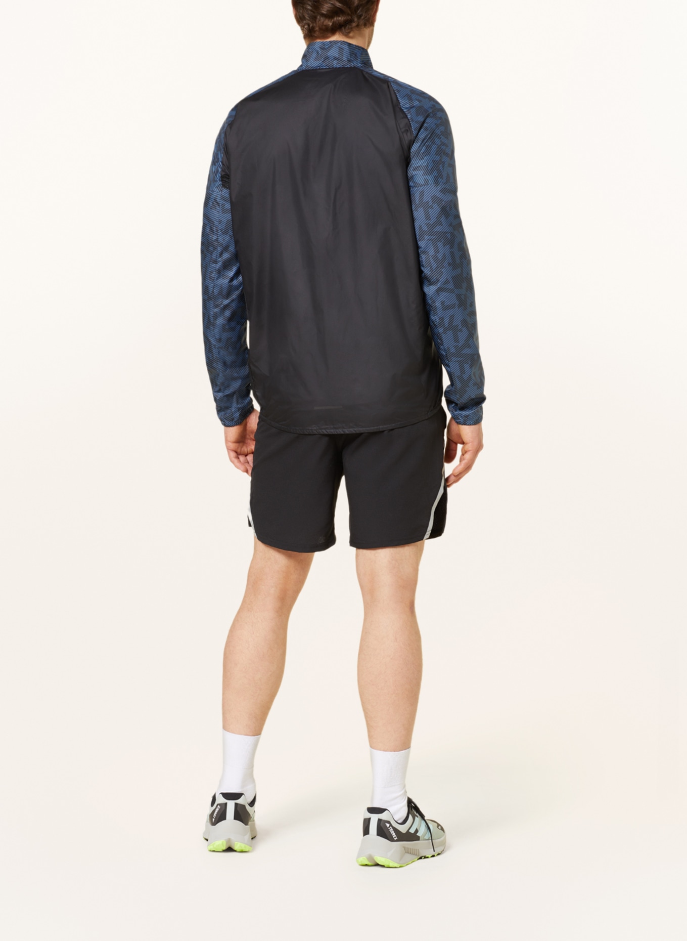 adidas Running jacket TERREX TRAIL RUNNING, Color: BLACK/ BLUE (Image 3)