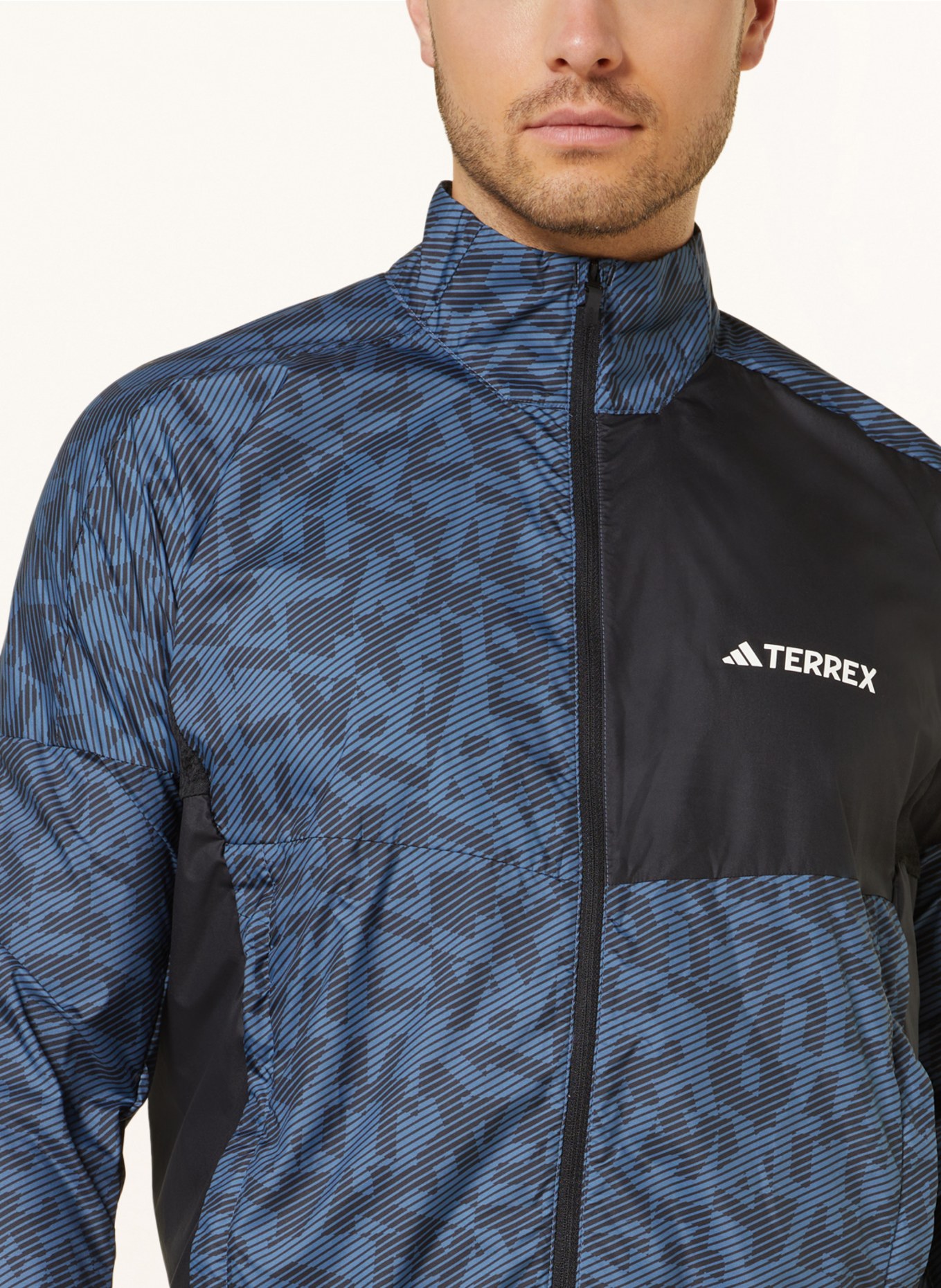 adidas Running jacket TERREX TRAIL RUNNING, Color: BLACK/ BLUE (Image 4)