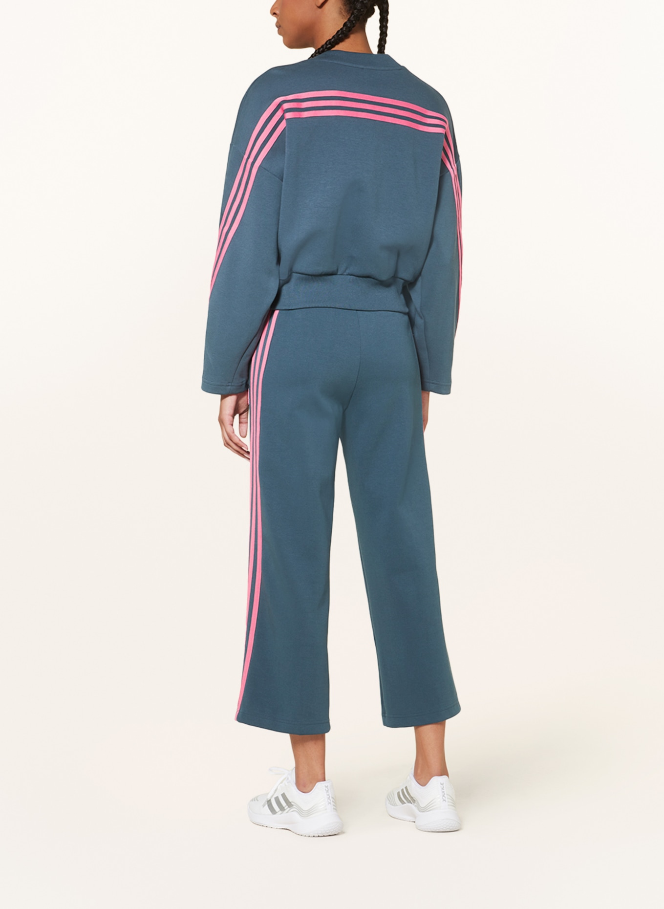 adidas Sweatpants, Color: TEAL/ PINK (Image 3)